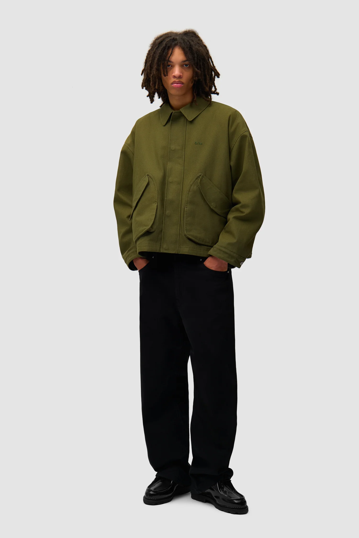 Veste à poches inclinées - Vert (défaut) - Image 4