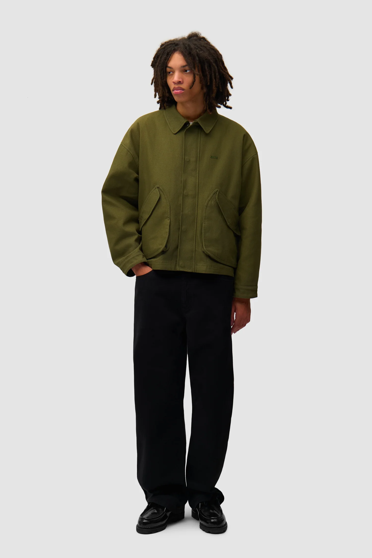 Veste à poches inclinées - Vert (défaut) - Image 5