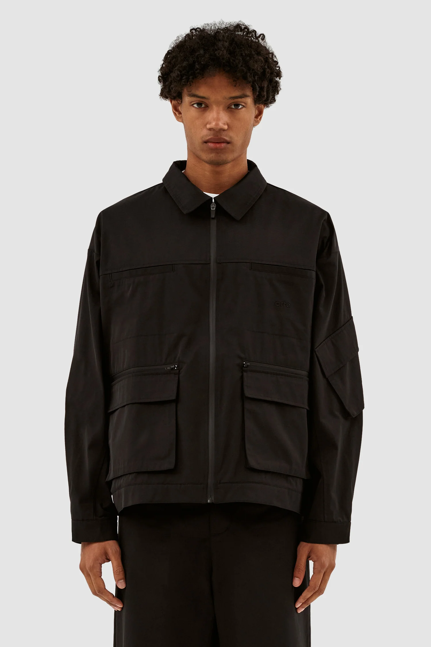 Veste Jack à double poche - Noir - Image 2