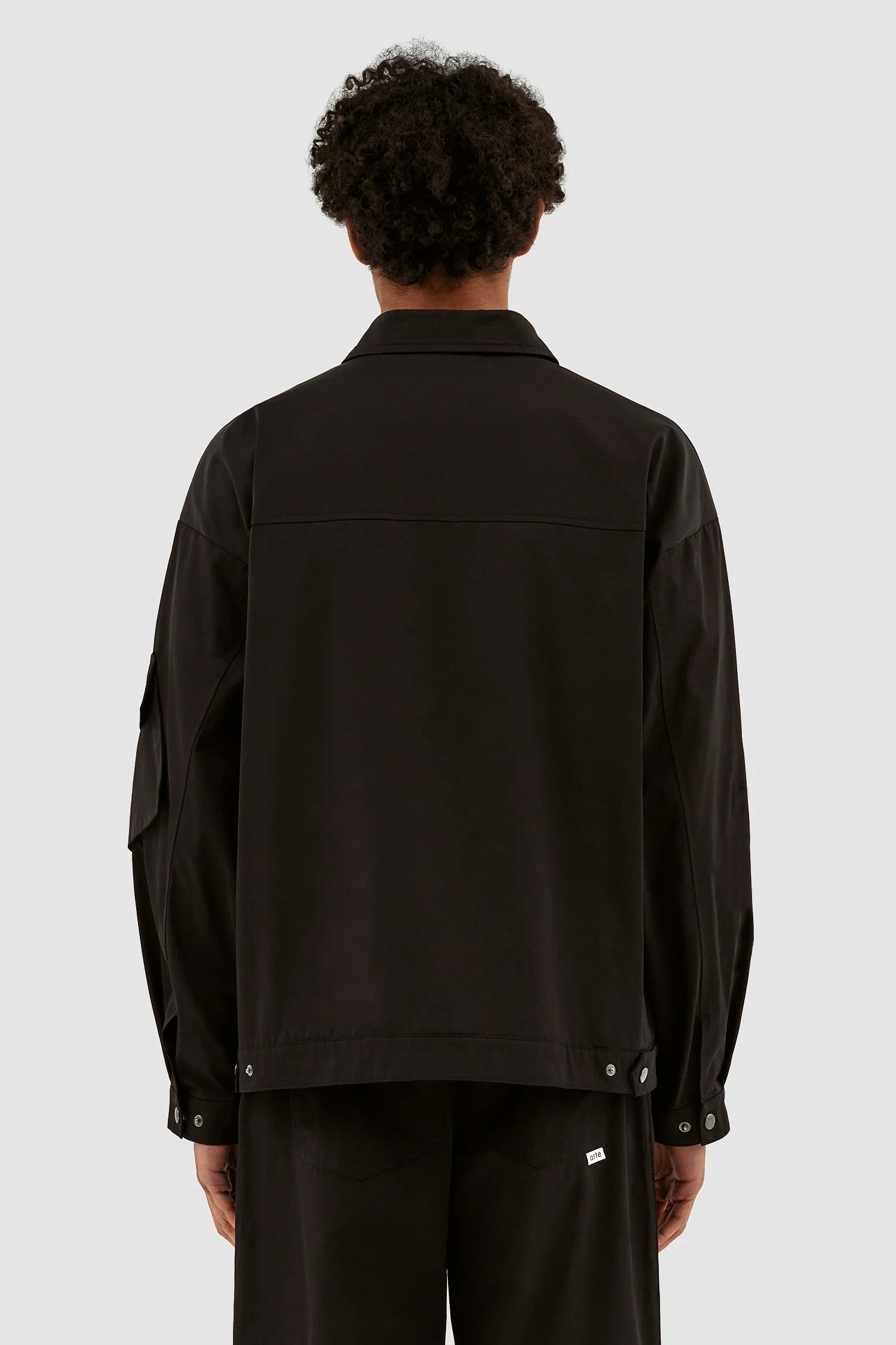 Veste Jack à double poche - Noir - Image 3