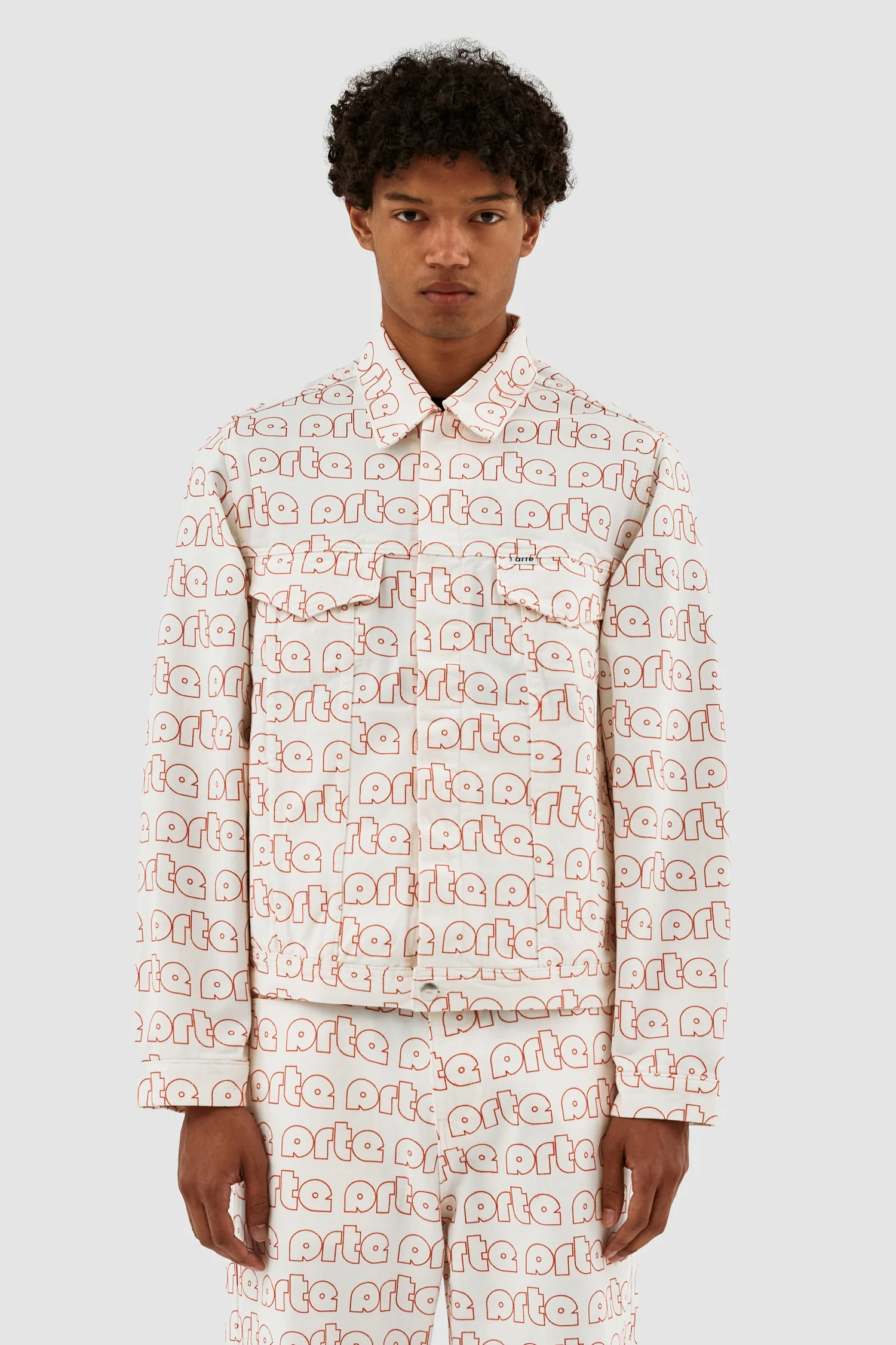 Veste Jackson avec logo Allover - Rouge/Blanc - Image 2