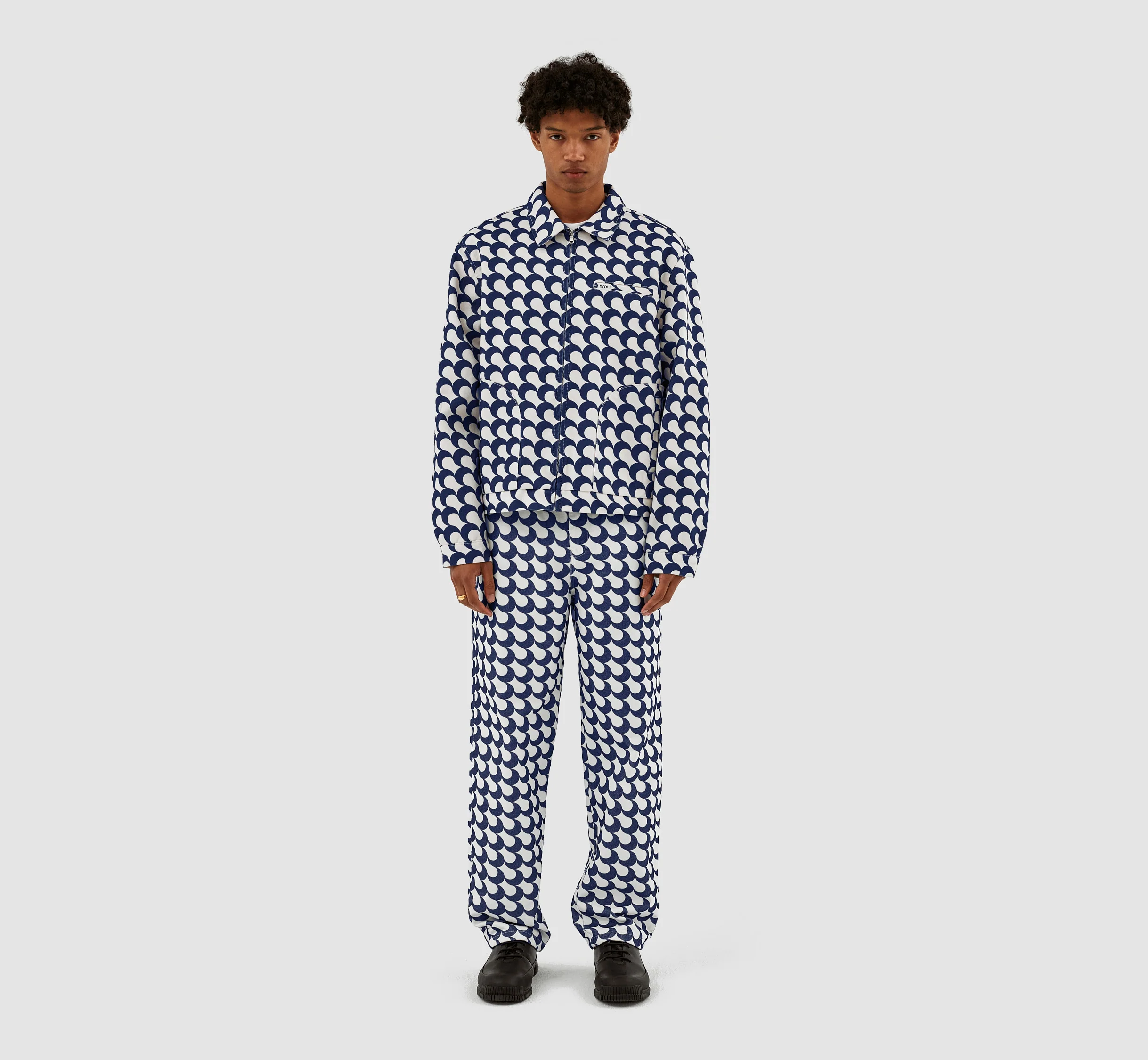 Veste Jackson imprimé Bau - Marine/Blanc - Image 3
