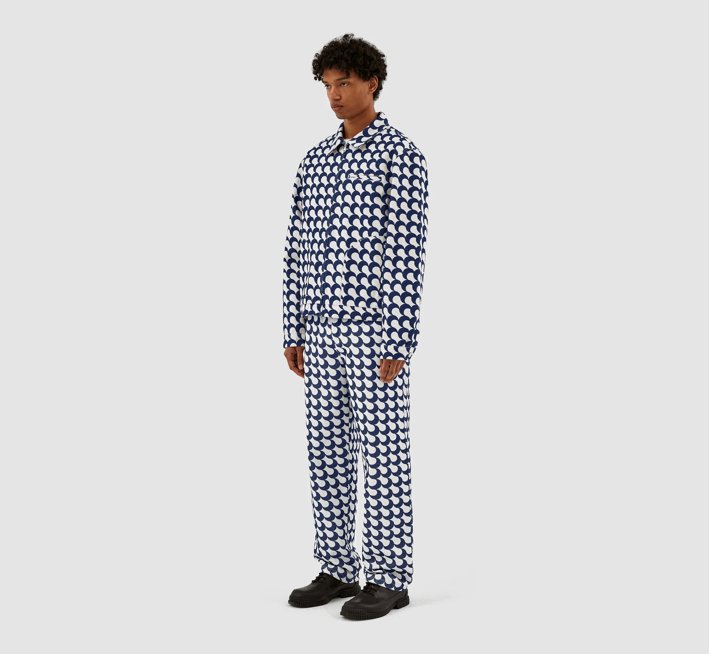 Veste Jackson imprimé Bau - Marine/Blanc - Image 4