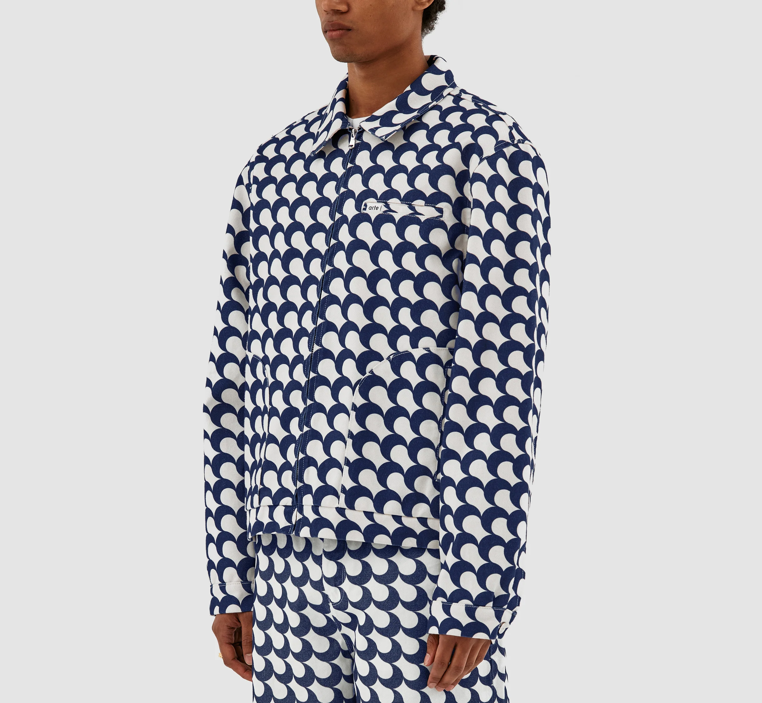 Veste Jackson imprimé Bau - Marine/Blanc - Image 6