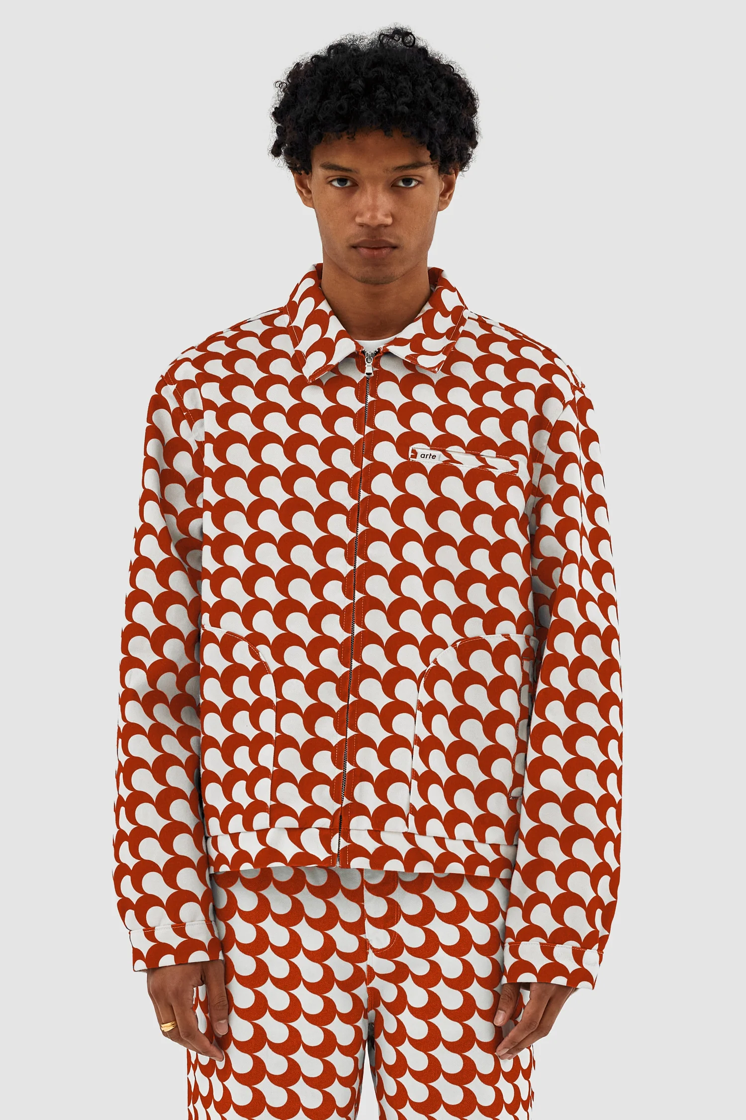 Veste Jackson Imprimé Bau - Rouge/Blanc - Image 2