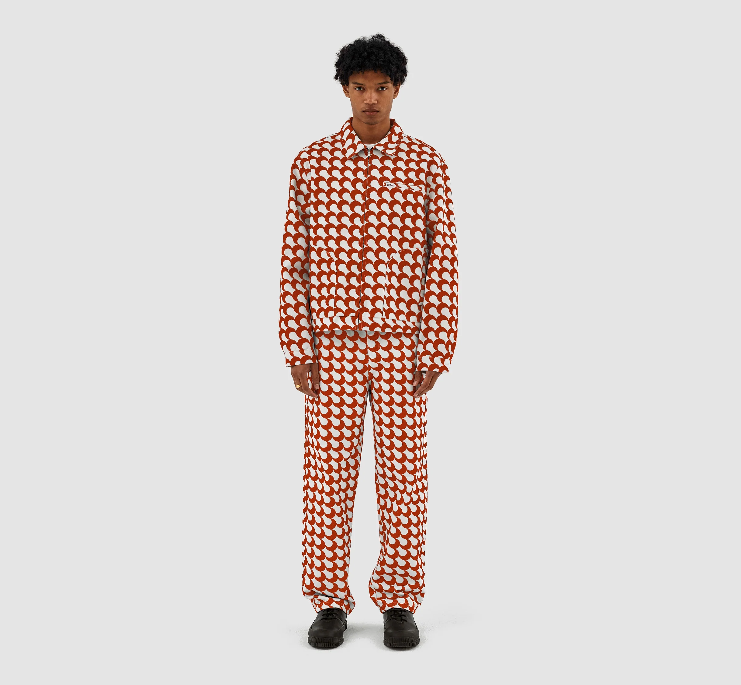 Veste Jackson Imprimé Bau - Rouge/Blanc - Image 5
