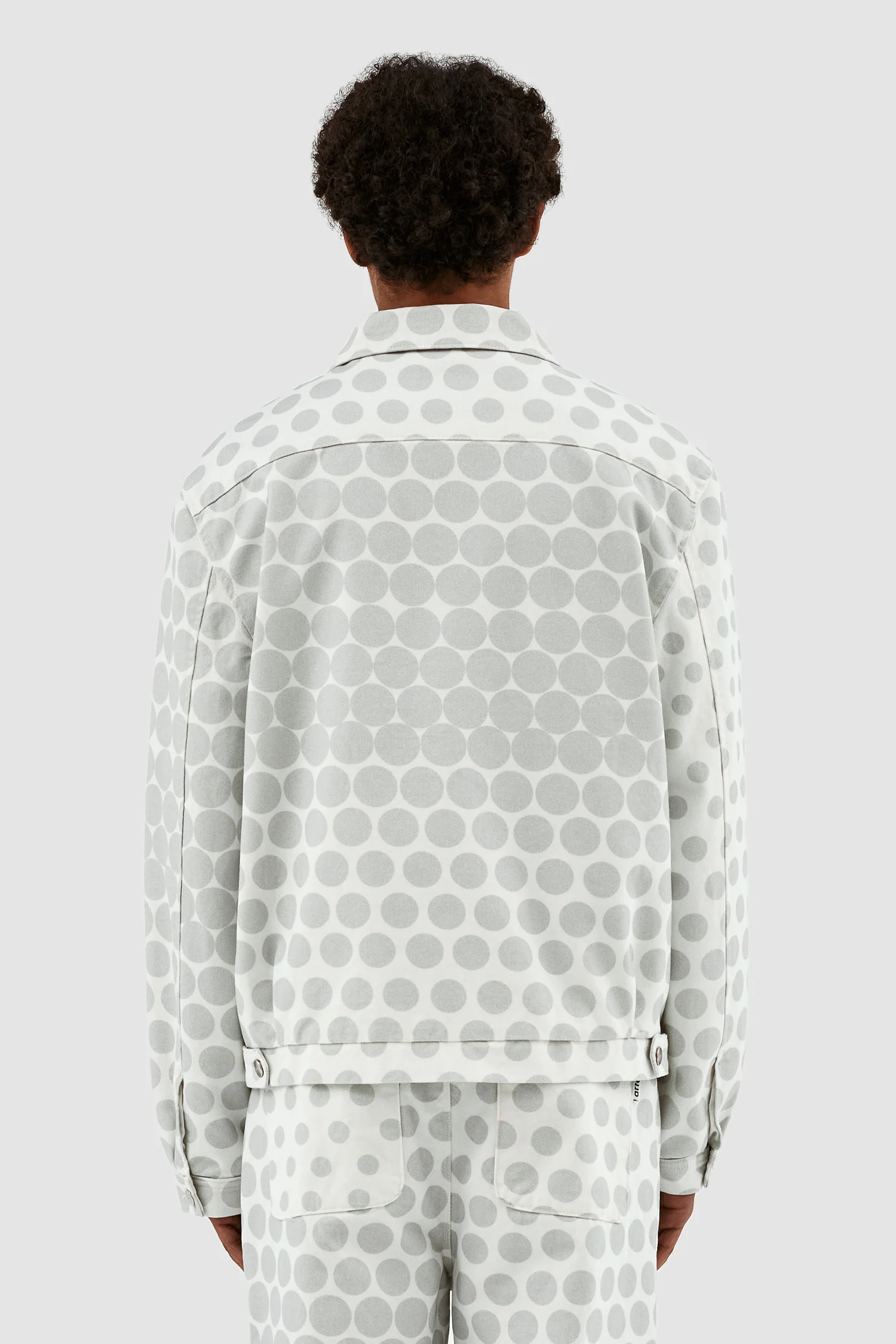 Veste à pois Jackson - Crème/Gris clair - Image 3