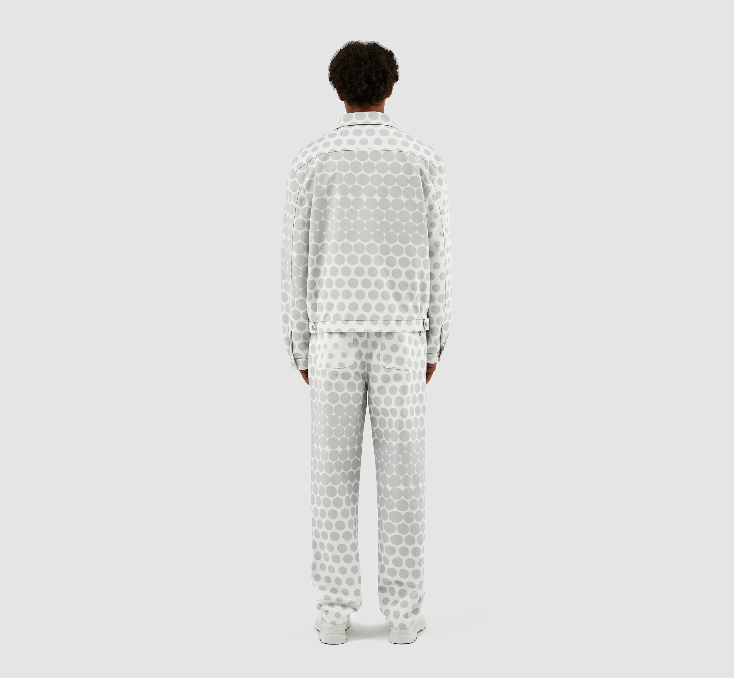Veste à pois Jackson - Crème/Gris clair - Image 7