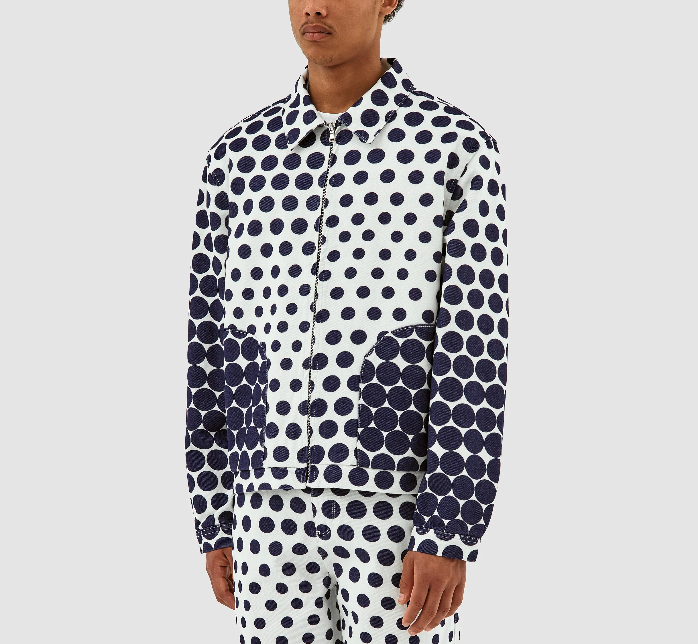 Veste à pois Jackson - Marine/Blanc - Image 4