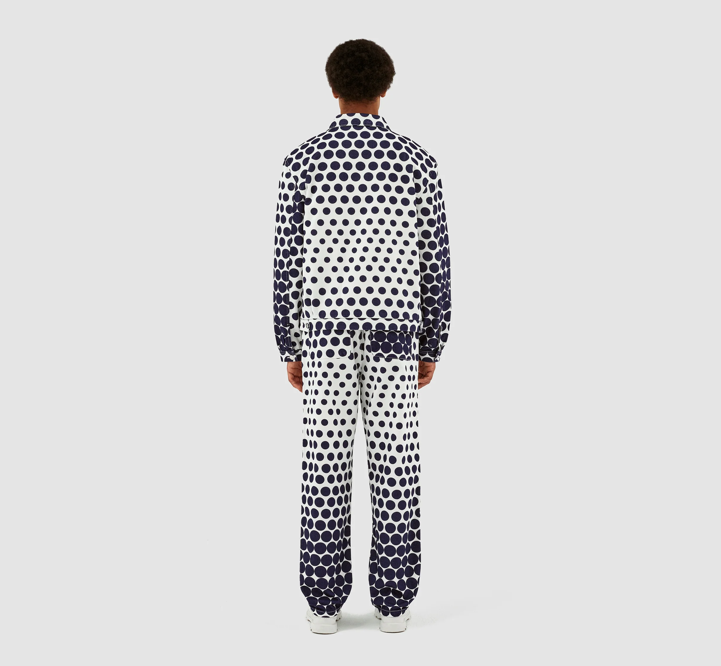 Veste à pois Jackson - Marine/Blanc - Image 7