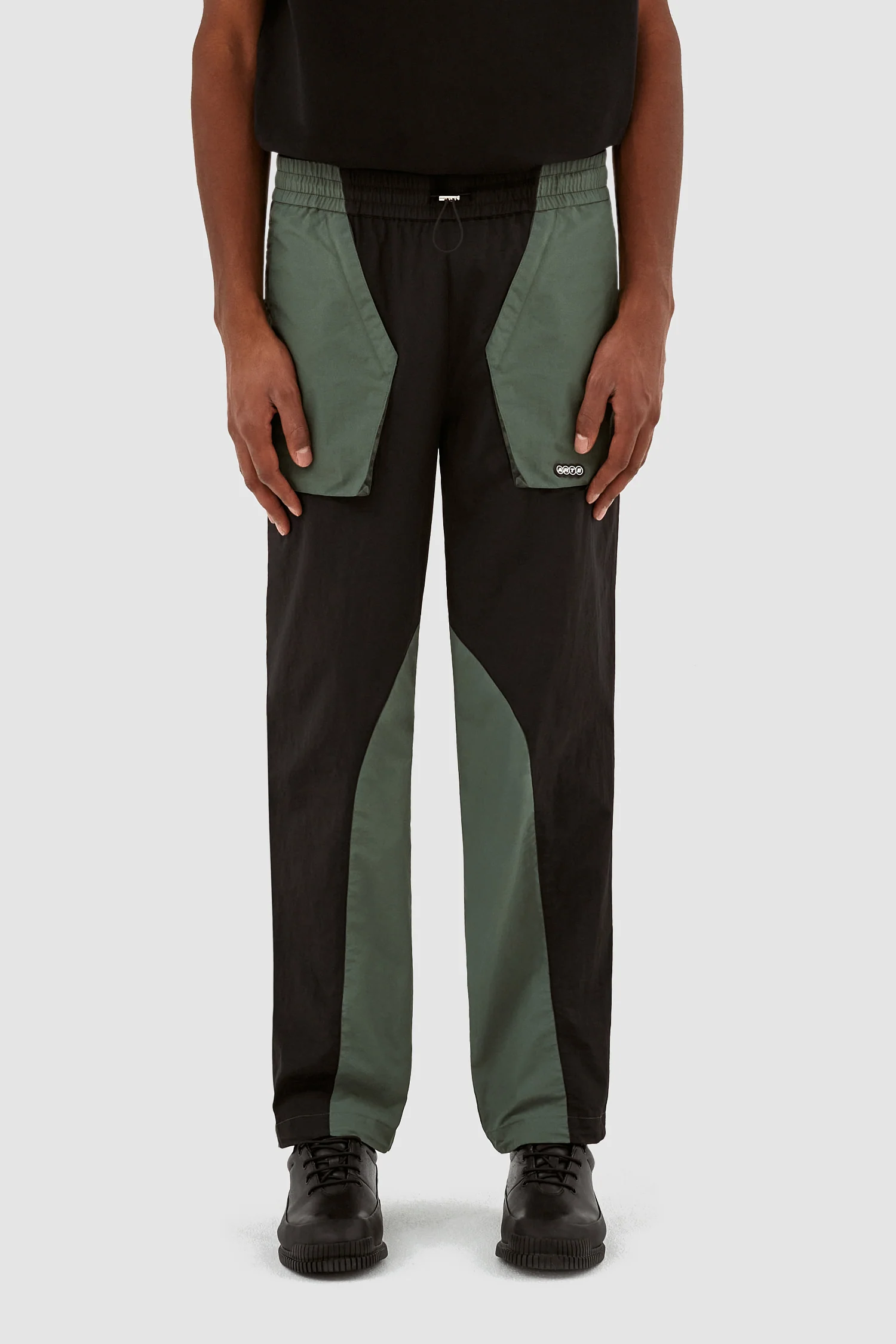 Pantalon contrasté Jake - noir/vert - Image 2