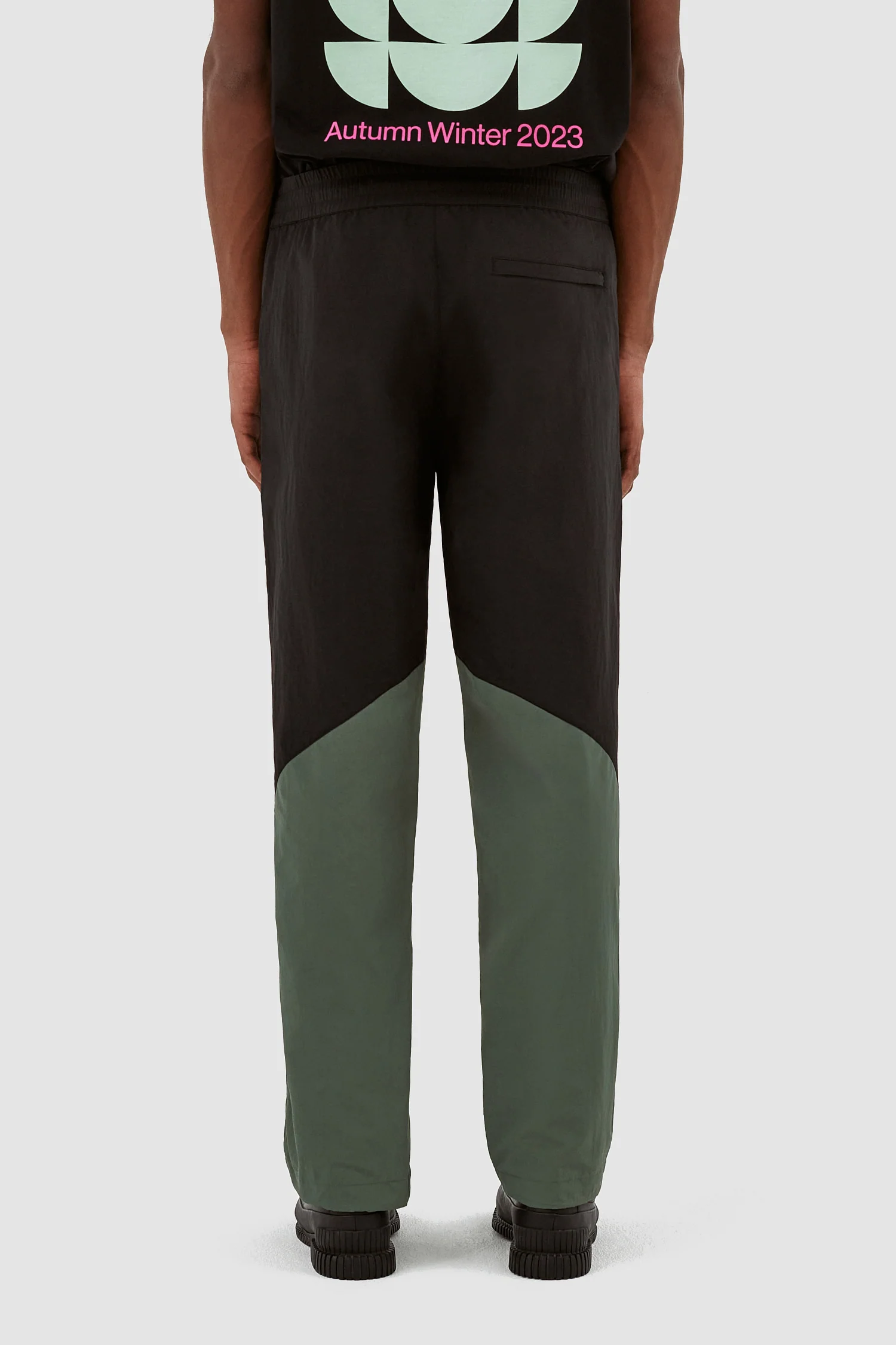 Pantalon contrasté Jake - noir/vert - Image 3