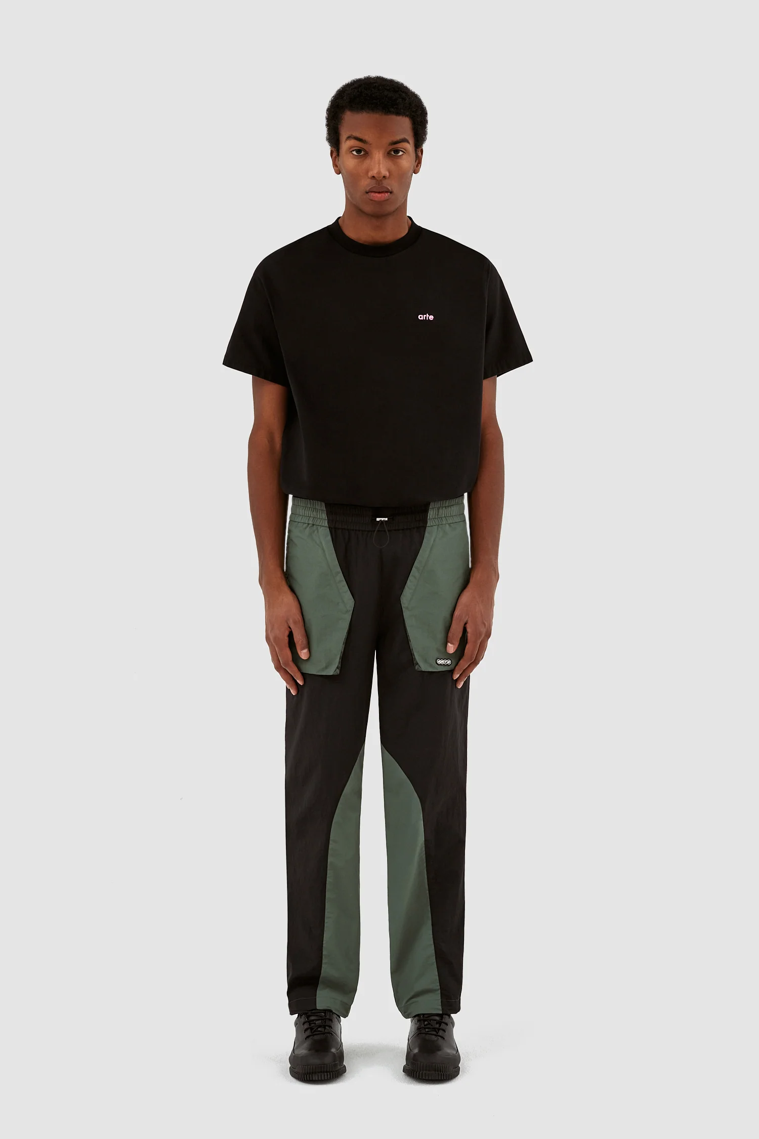 Pantalon contrasté Jake - noir/vert - Image 5