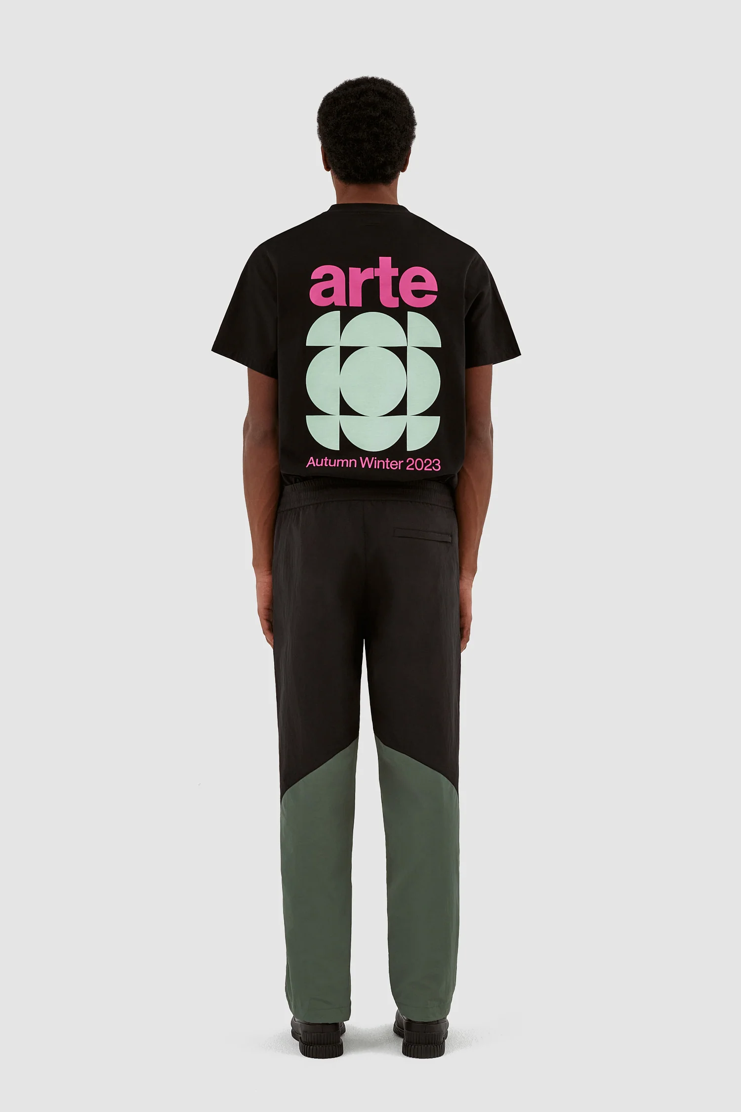 Pantalon contrasté Jake - noir/vert - Image 7