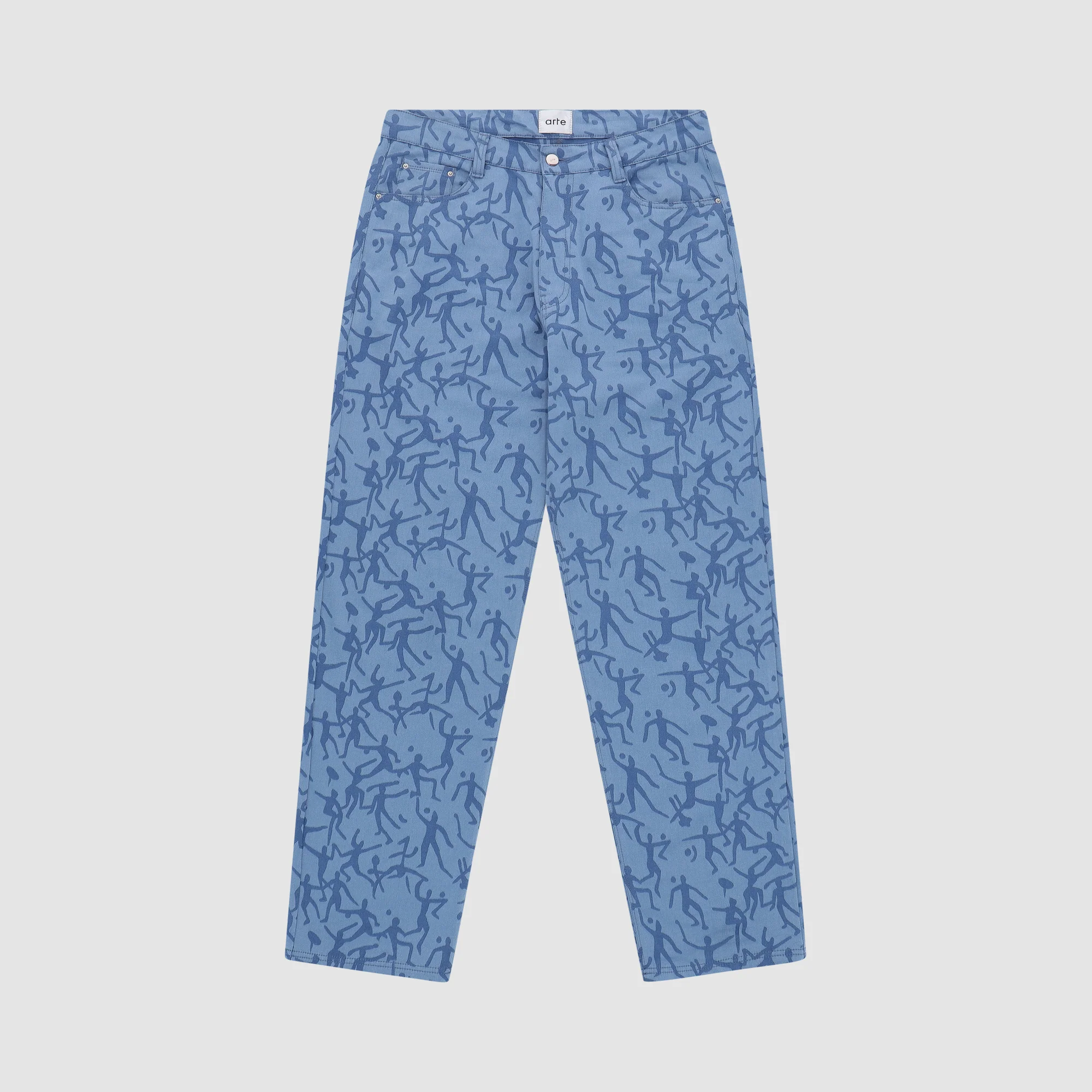 Pantalon James Allover - Bleu