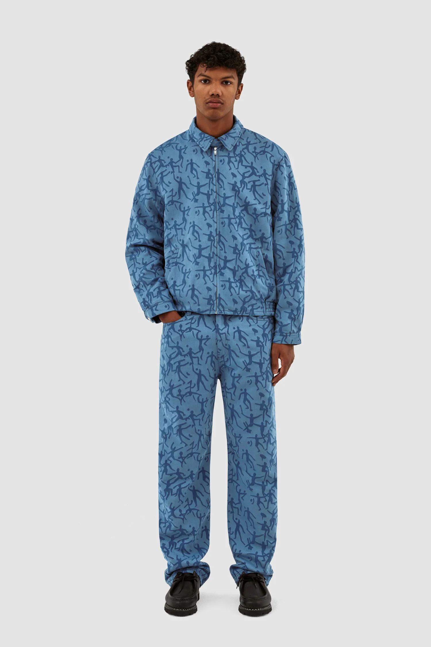 Pantalon James Allover - Bleu - Image 4