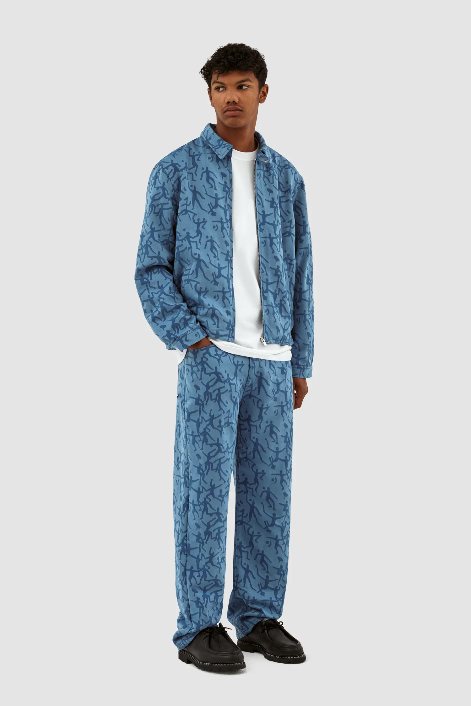 Pantalon James Allover - Bleu - Image 5