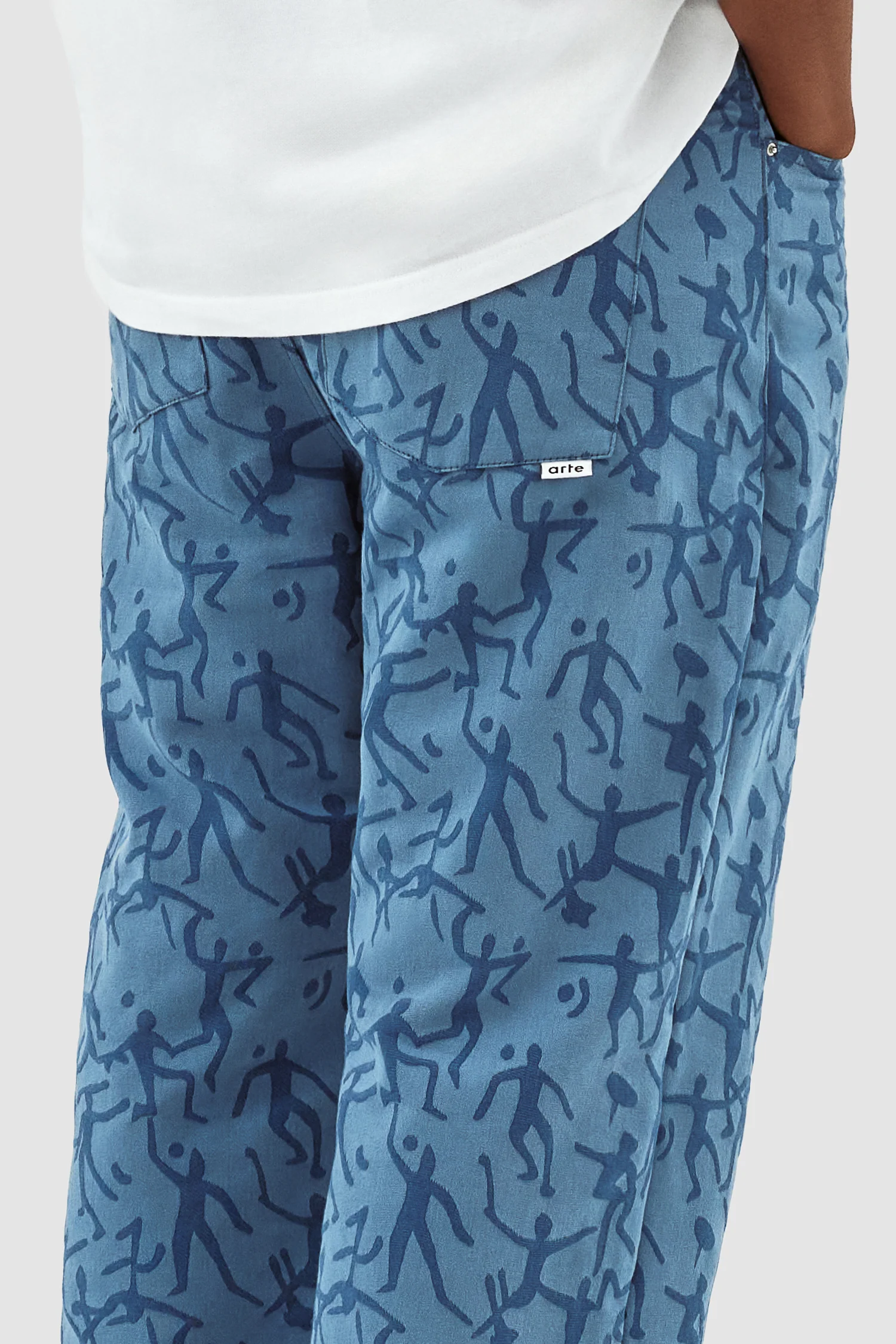Pantalon James Allover - Bleu - Image 7