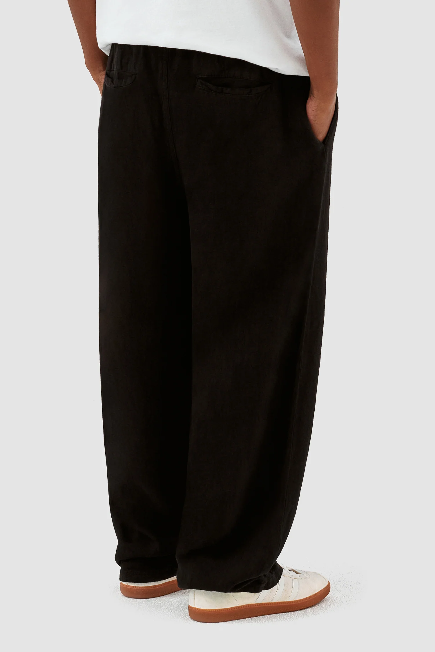 Jan Linnen Pantalon - Noir - Image 3
