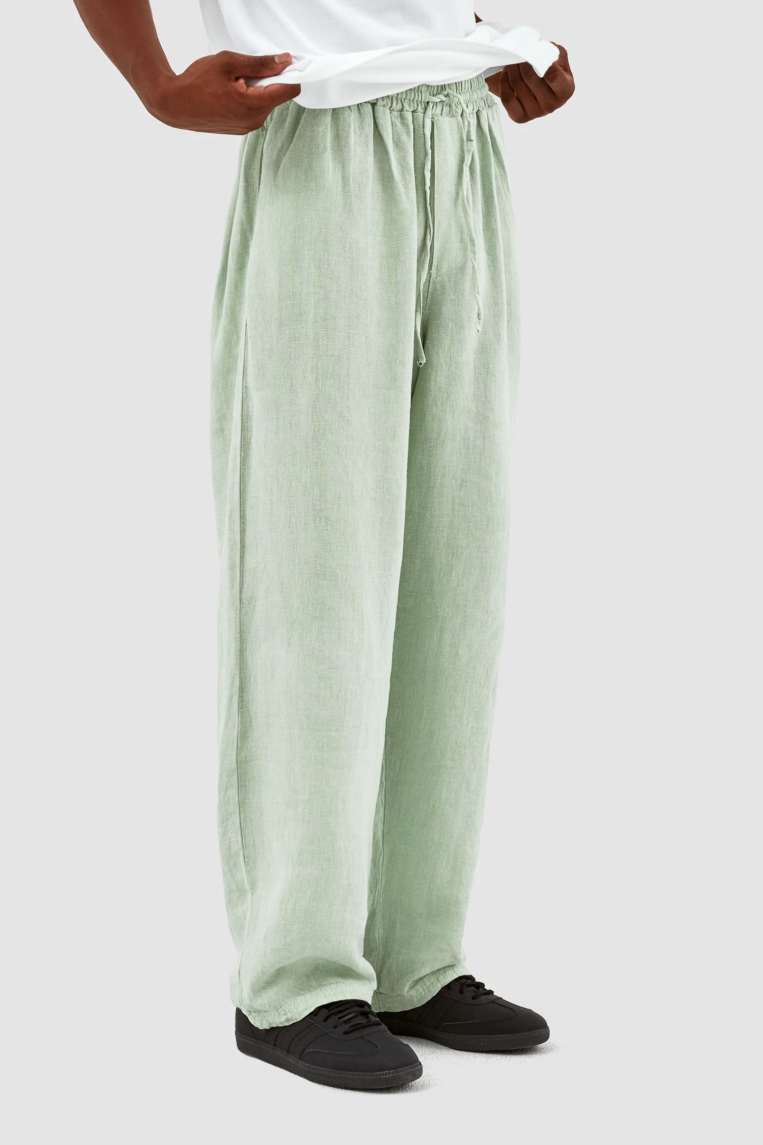 Pantalon Jan Linnen - Vert - Image 2
