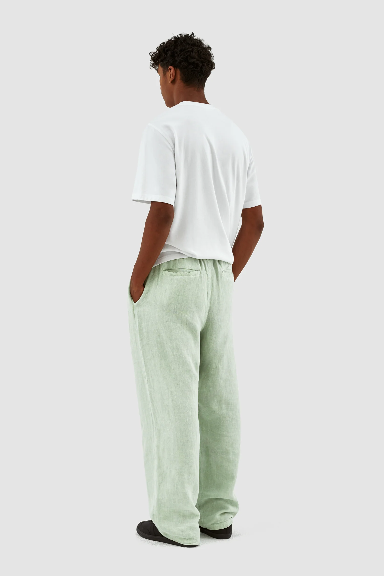 Pantalon Jan Linnen - Vert - Image 5