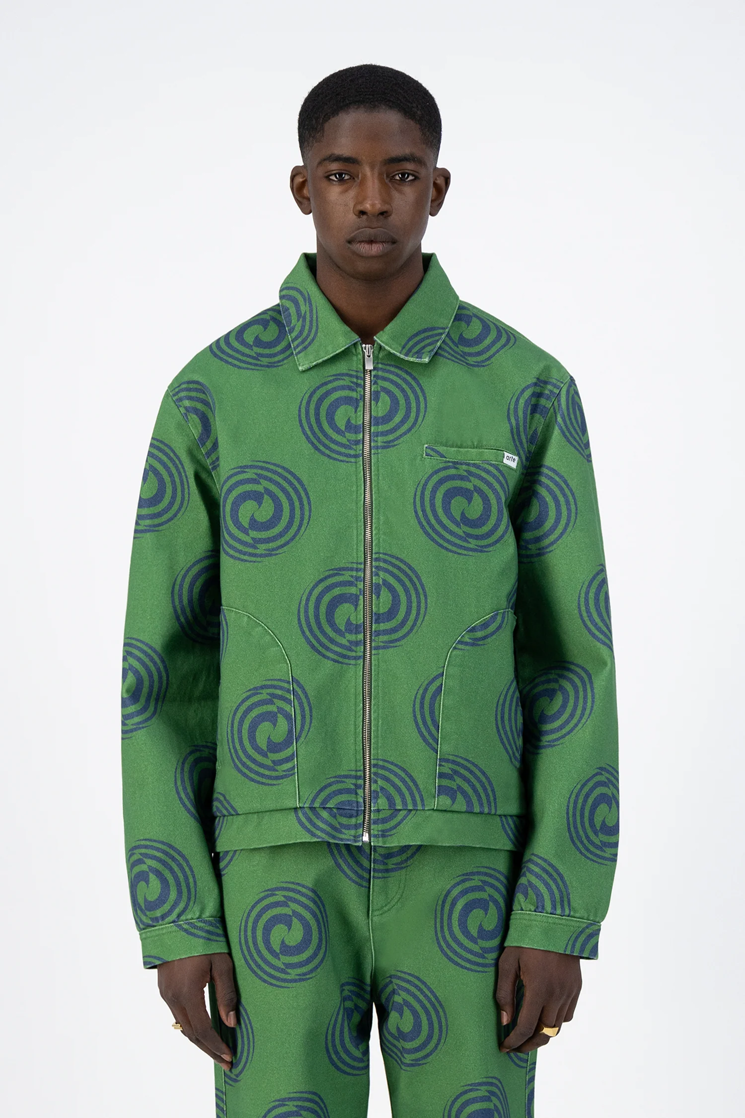 Veste Janco Swirl - Vert/Marine - Image 2