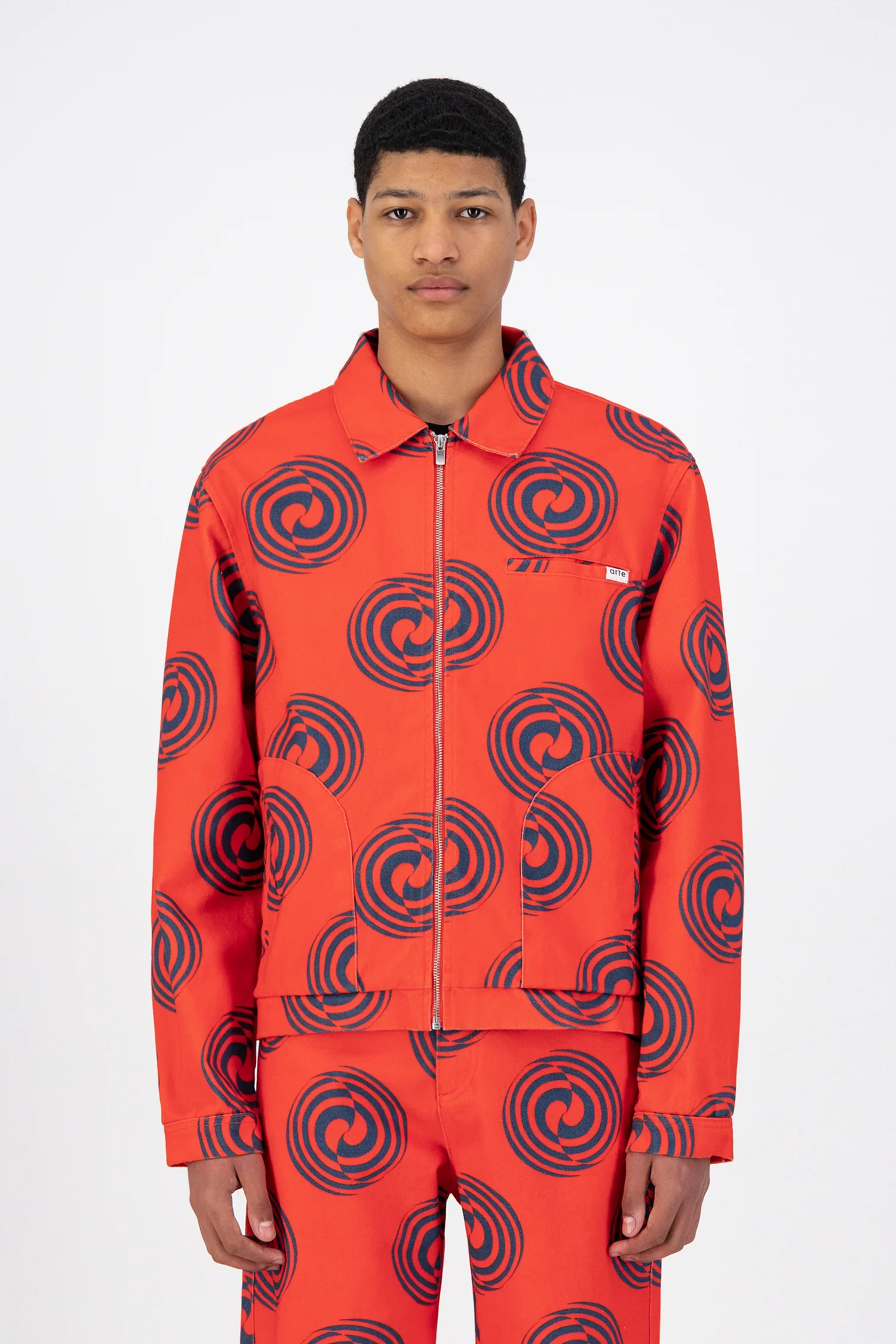 Veste Janco Swirl - Rouge/Marine - Image 2