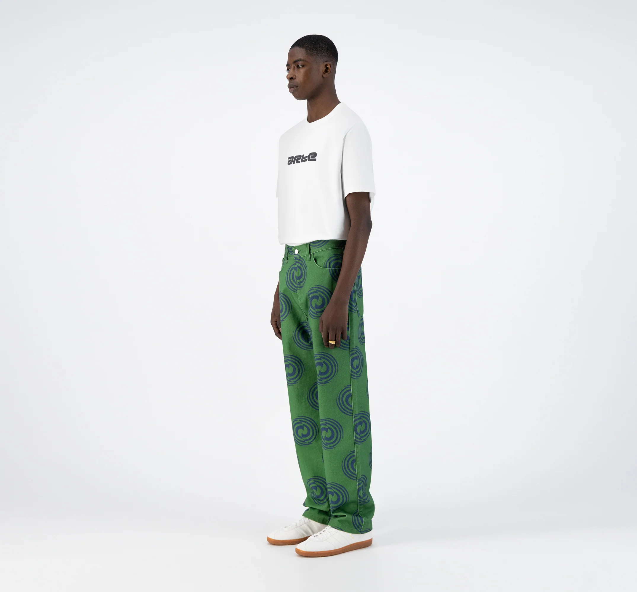 Pantalon Janco Swirl - Vert/Marine - Image 5