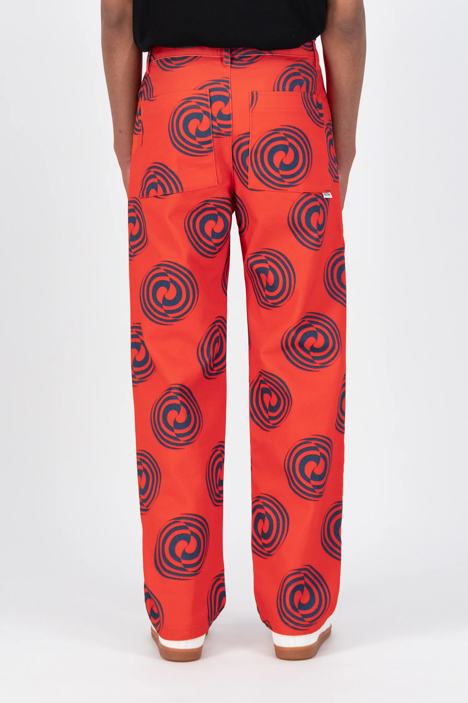 Pantalon Janco Swirl - Rouge/Marine - Image 3