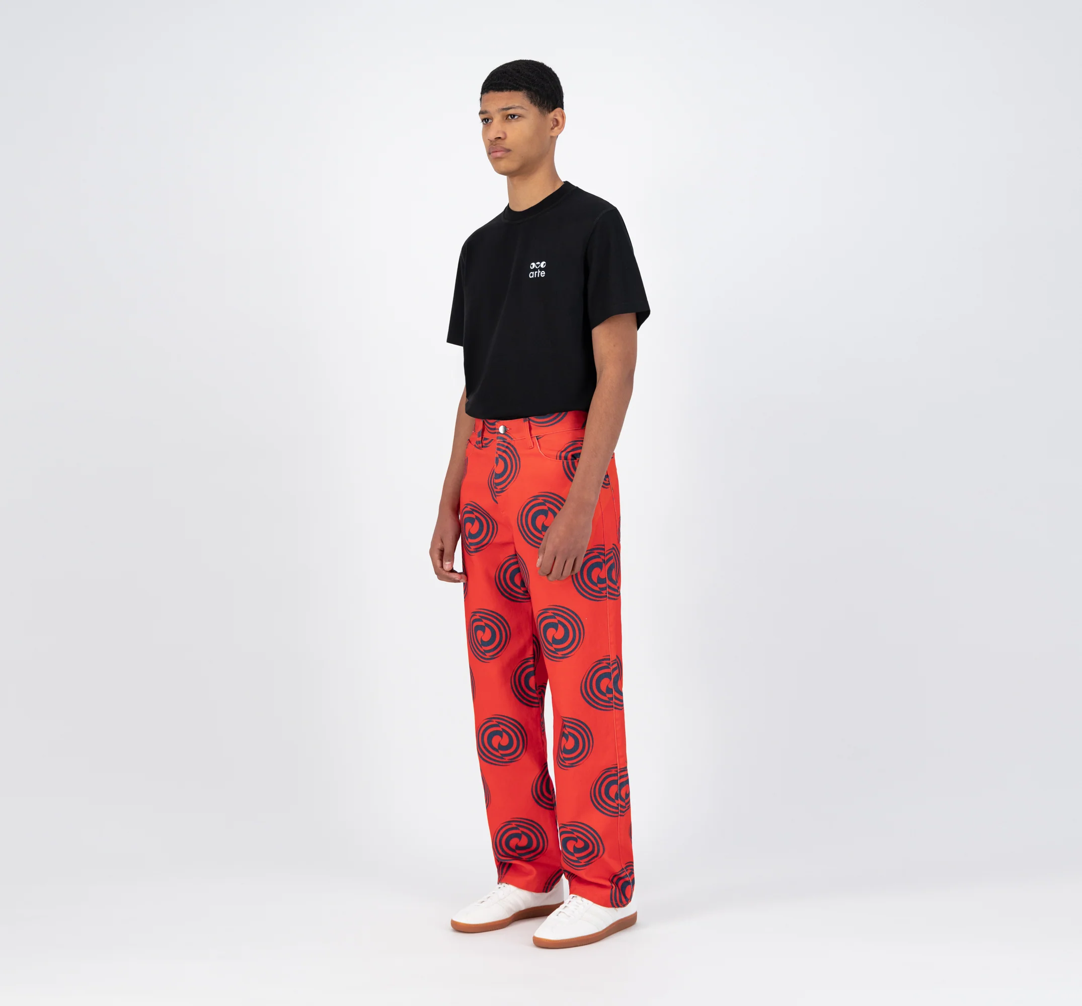 Pantalon Janco Swirl - Rouge/Marine - Image 5