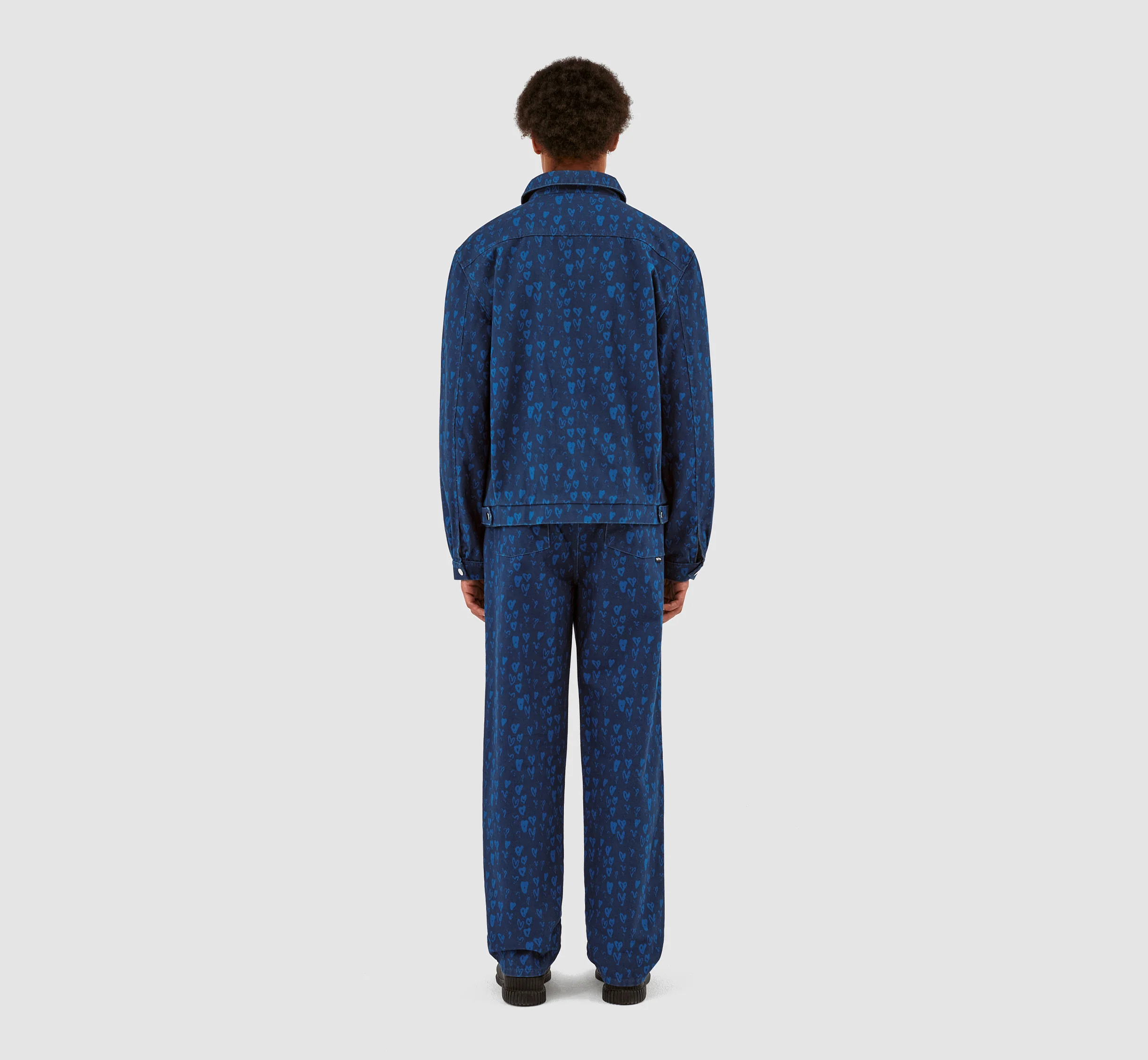Veste Jean Allover Heart - Navy/Blue - Image 7