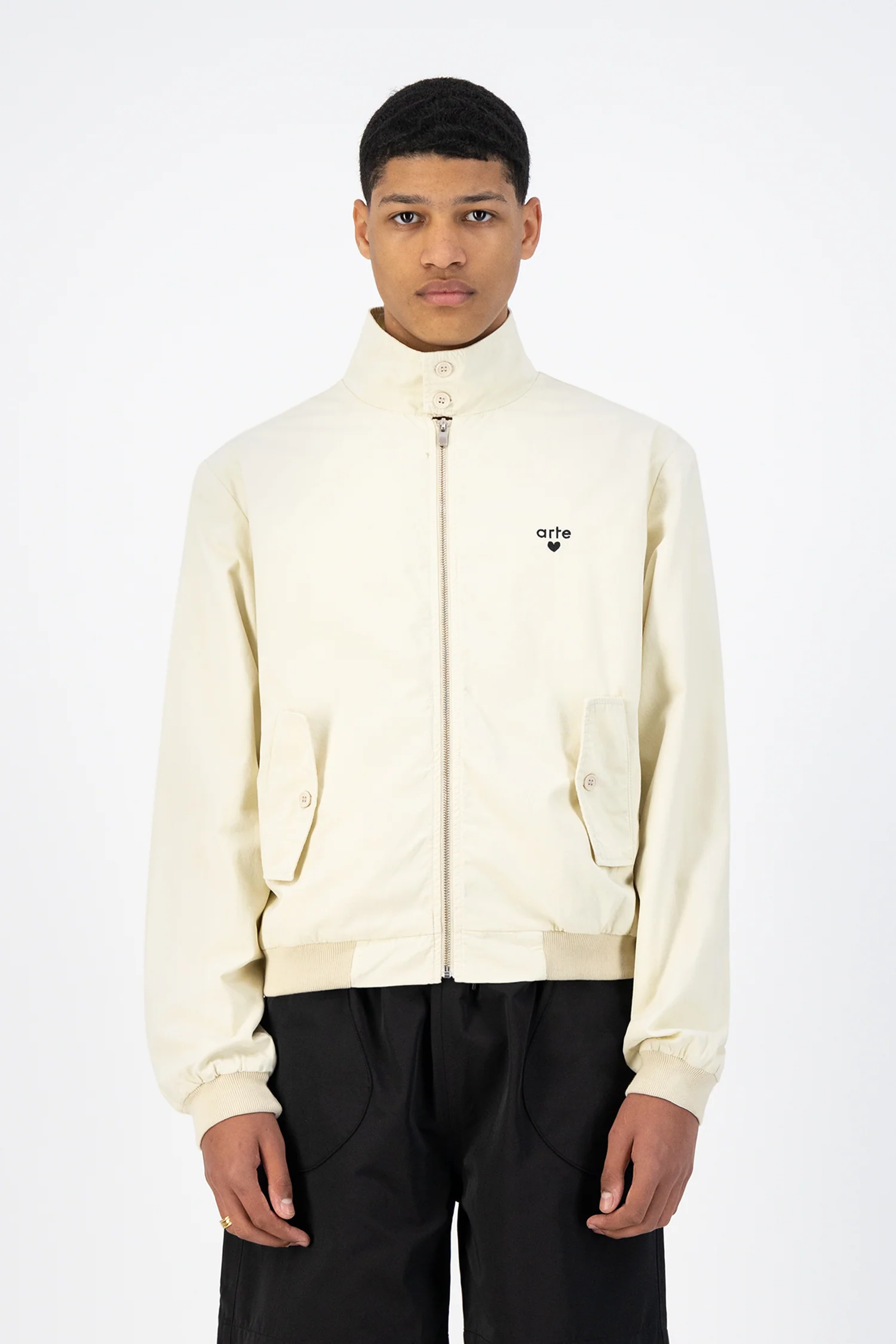 Veste en jean - Crème - Image 2