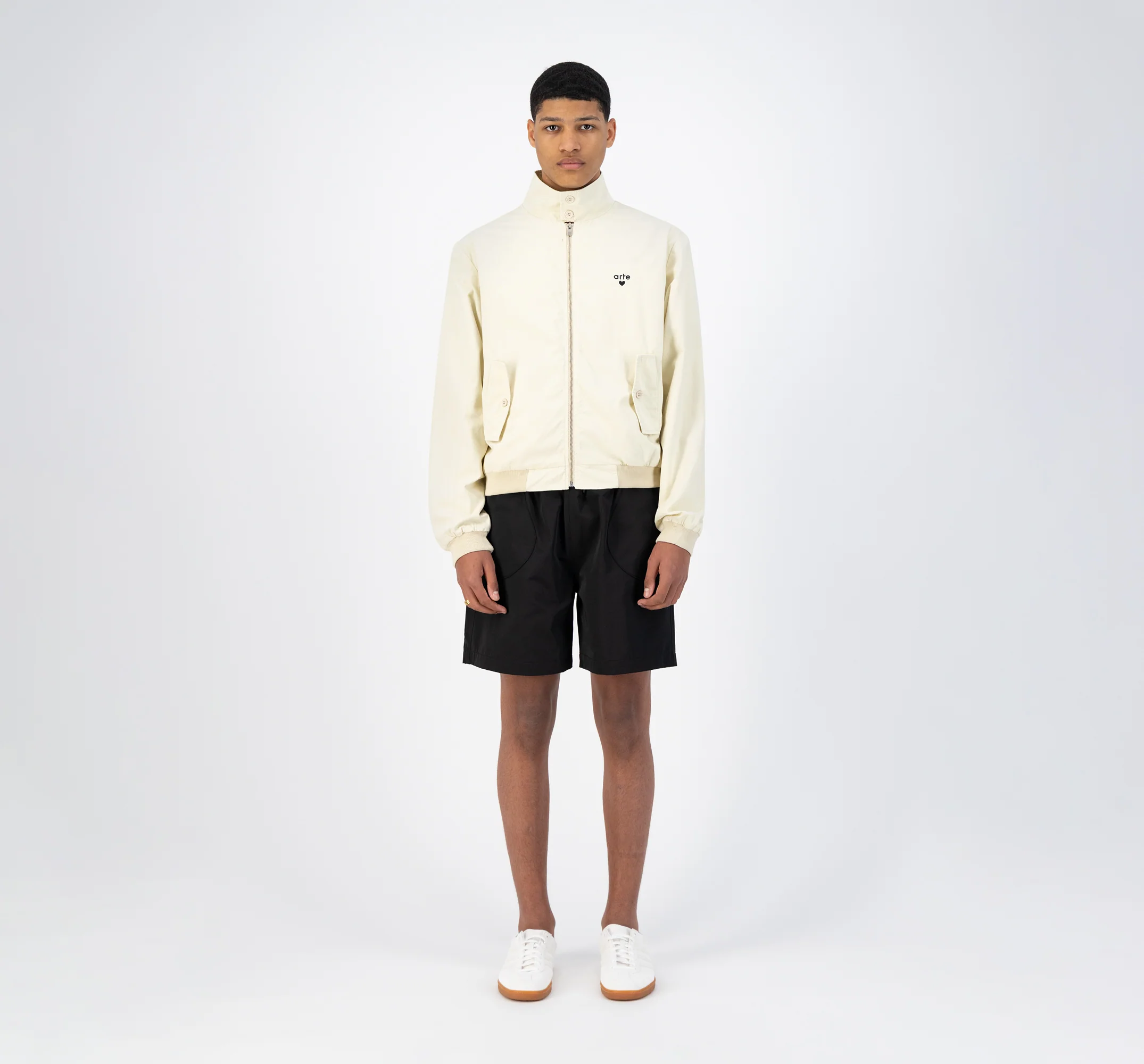 Veste en jean - Crème - Image 4