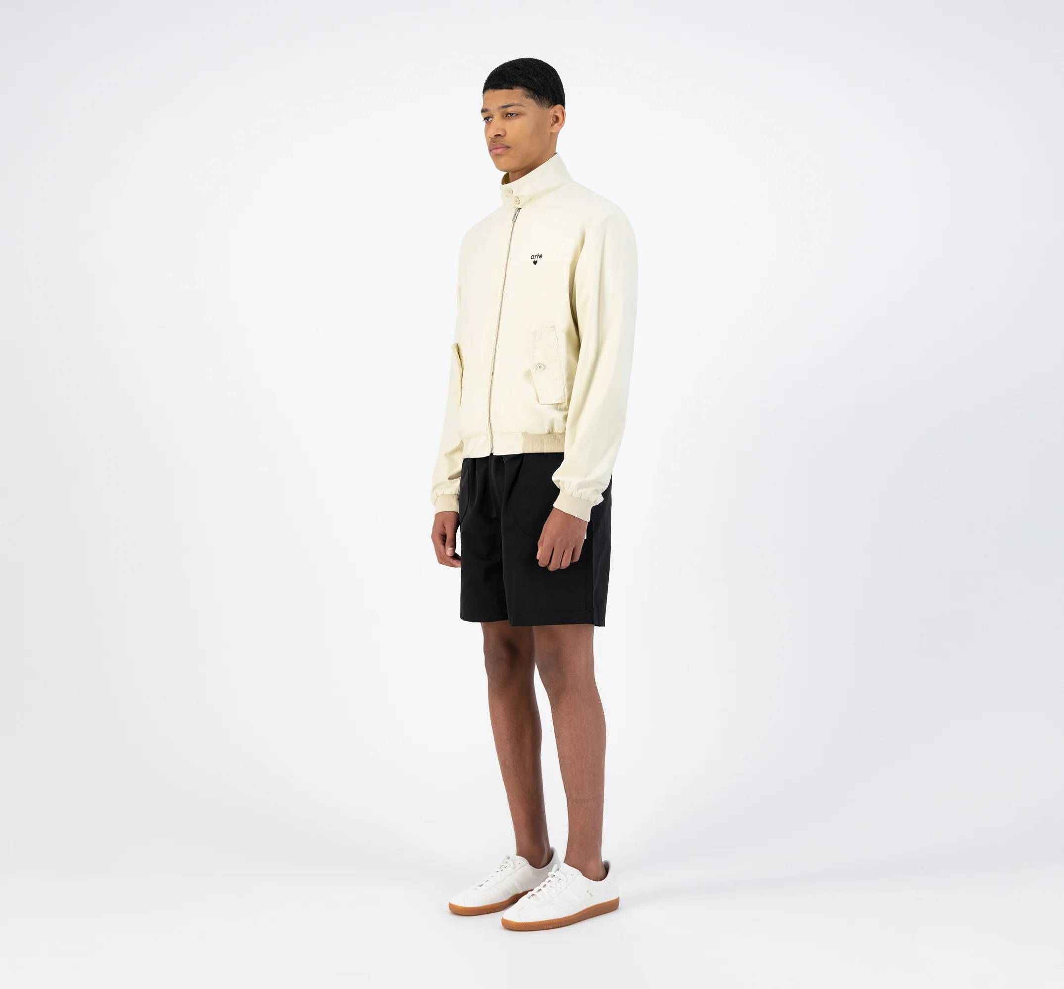Veste en jean - Crème - Image 5