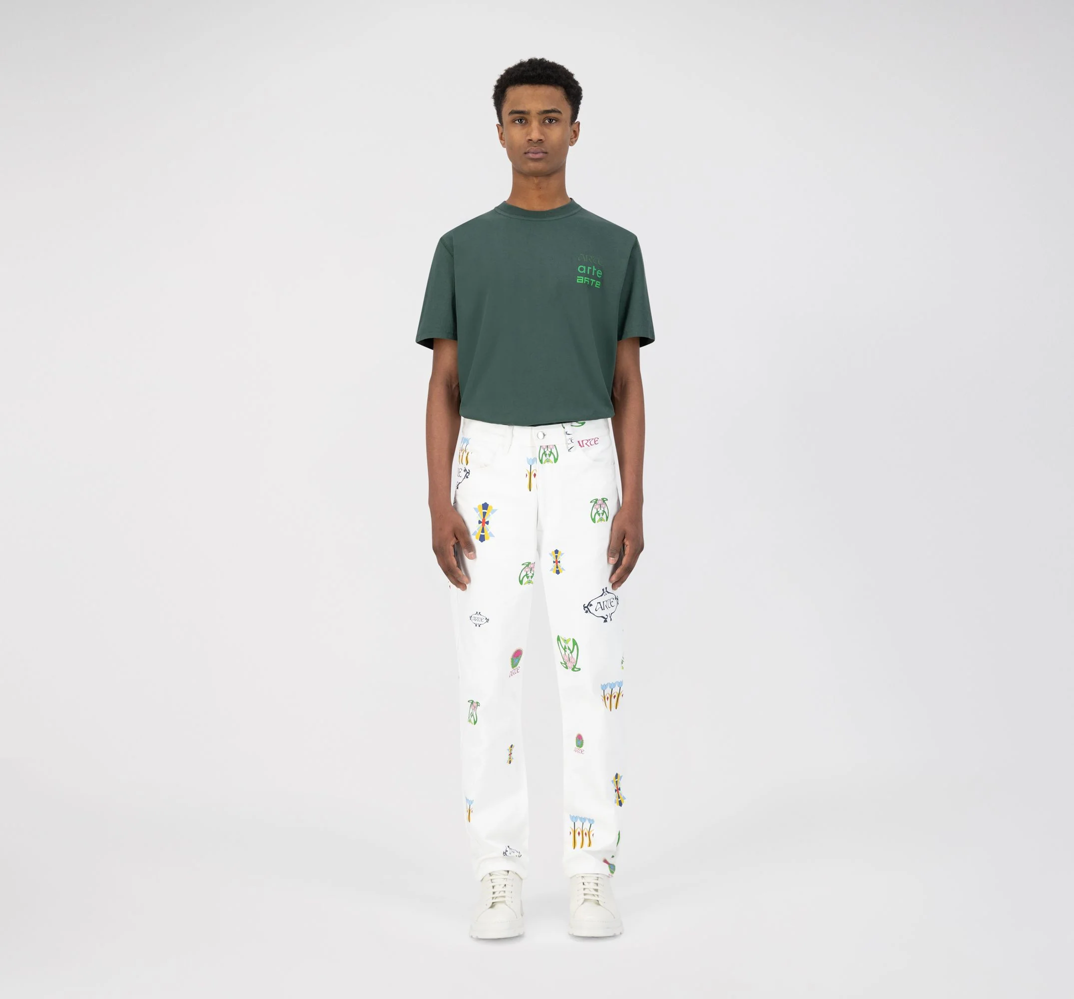Pantalon Jean Logo - Blanc - NO ARCHIVE SALE - Image 3