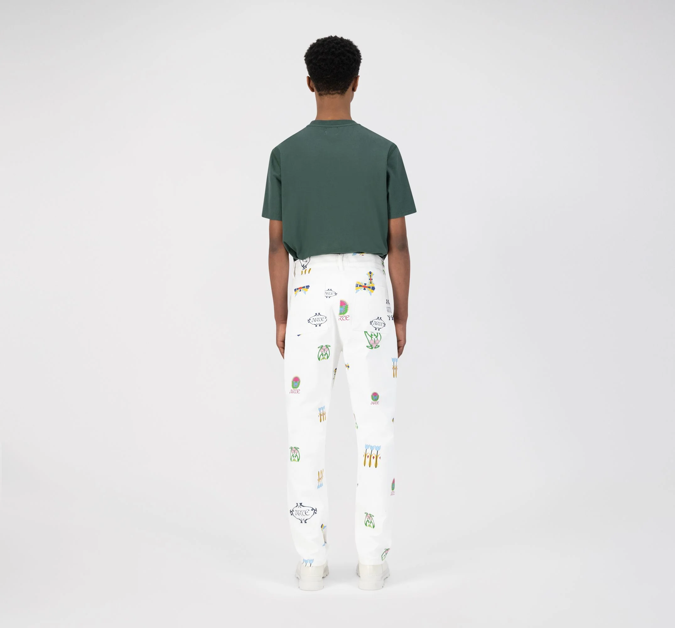 Pantalon Jean Logo - Blanc - NO ARCHIVE SALE - Image 4