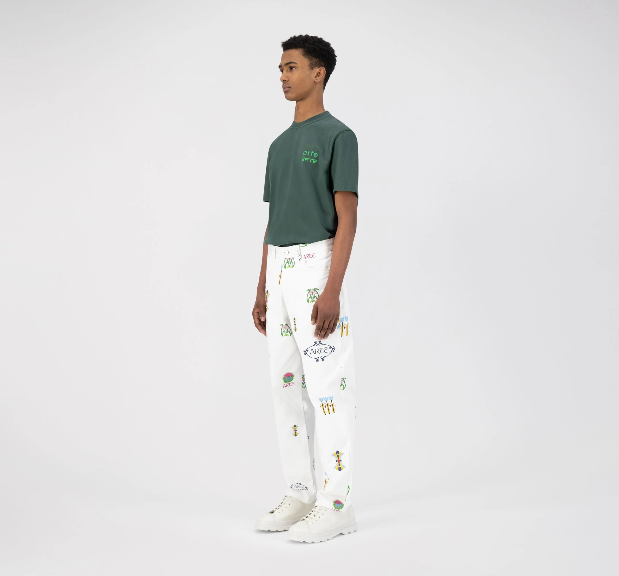 Pantalon Jean Logo - Blanc - NO ARCHIVE SALE - Image 5