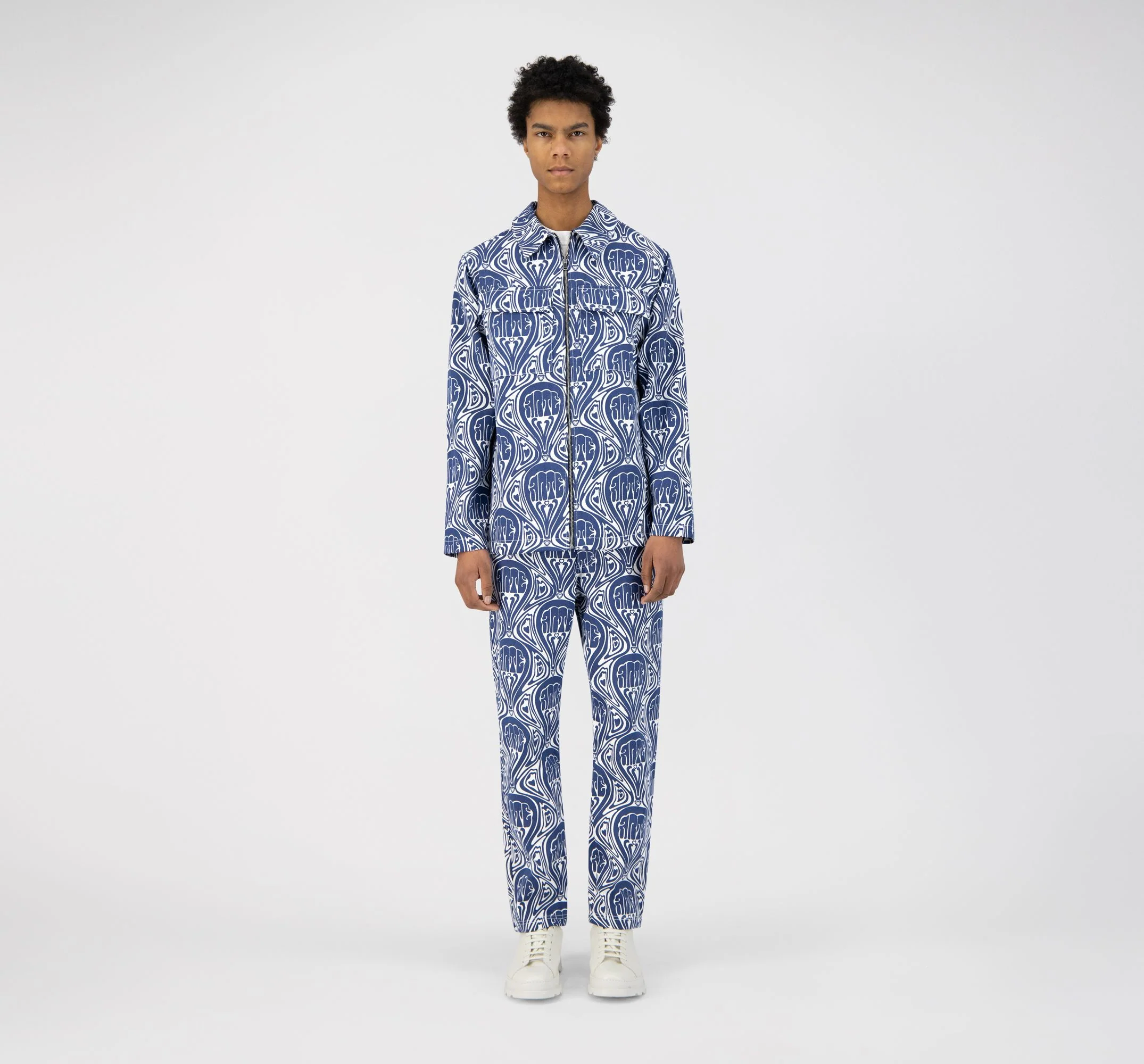 Veste Jean Novo - Bleu/Blanc - Image 3