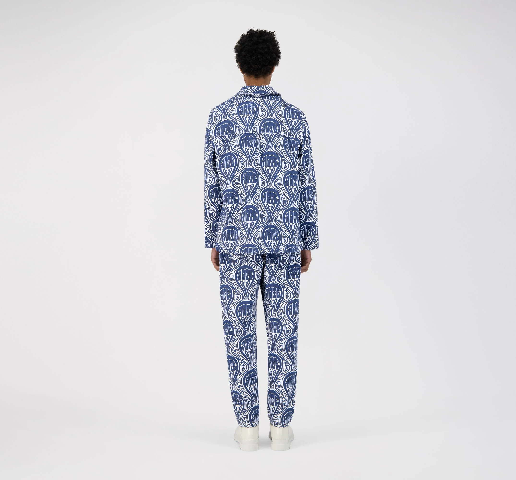 Veste Jean Novo - Bleu/Blanc - Image 4