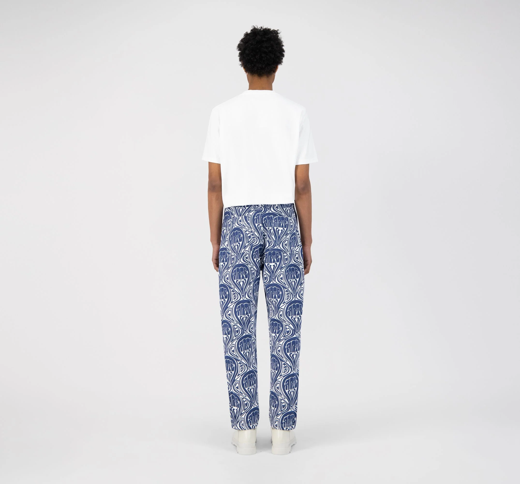 Pantalon Jean Novo - Bleu/Blanc - Image 5
