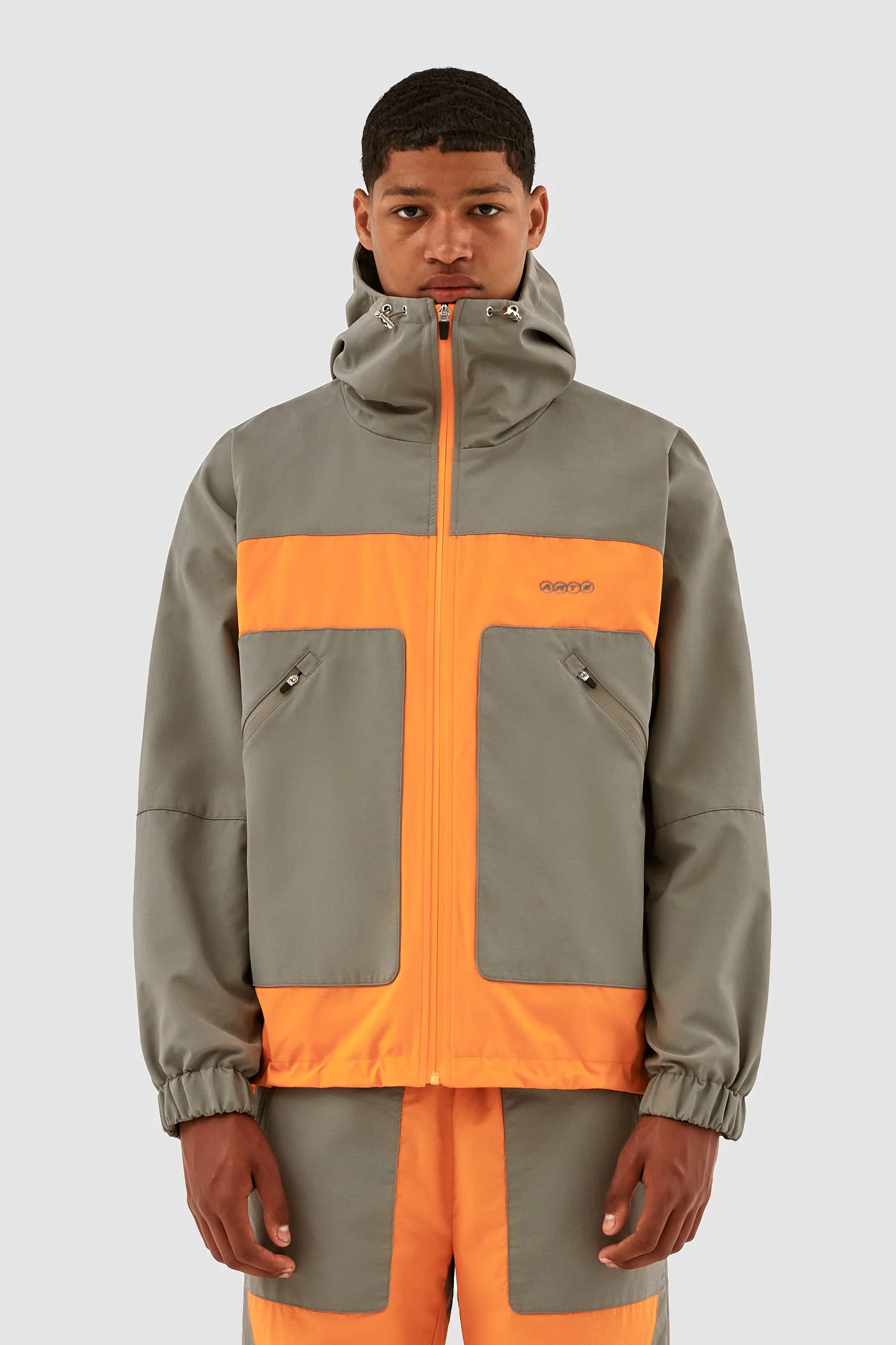 Veste Jeff - Orange/Gris - Image 2