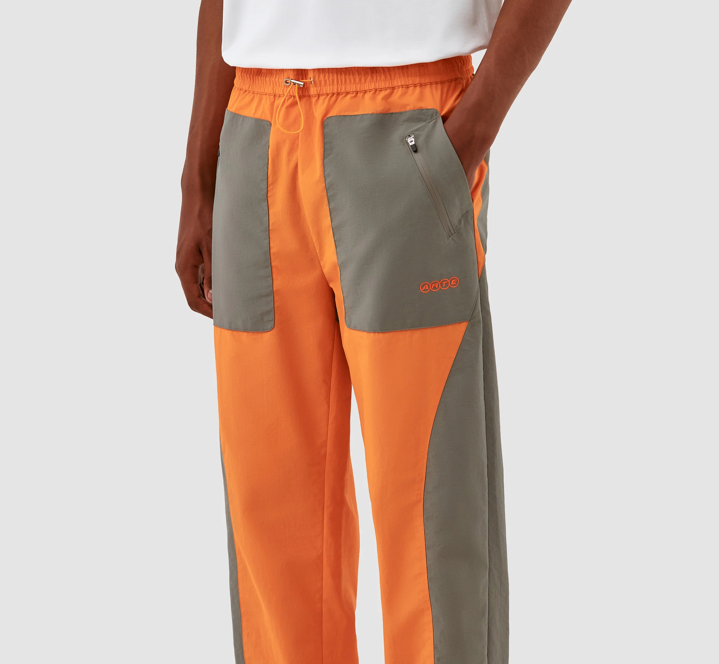 Pantalon Jeff - Orange/Gris - Image 4