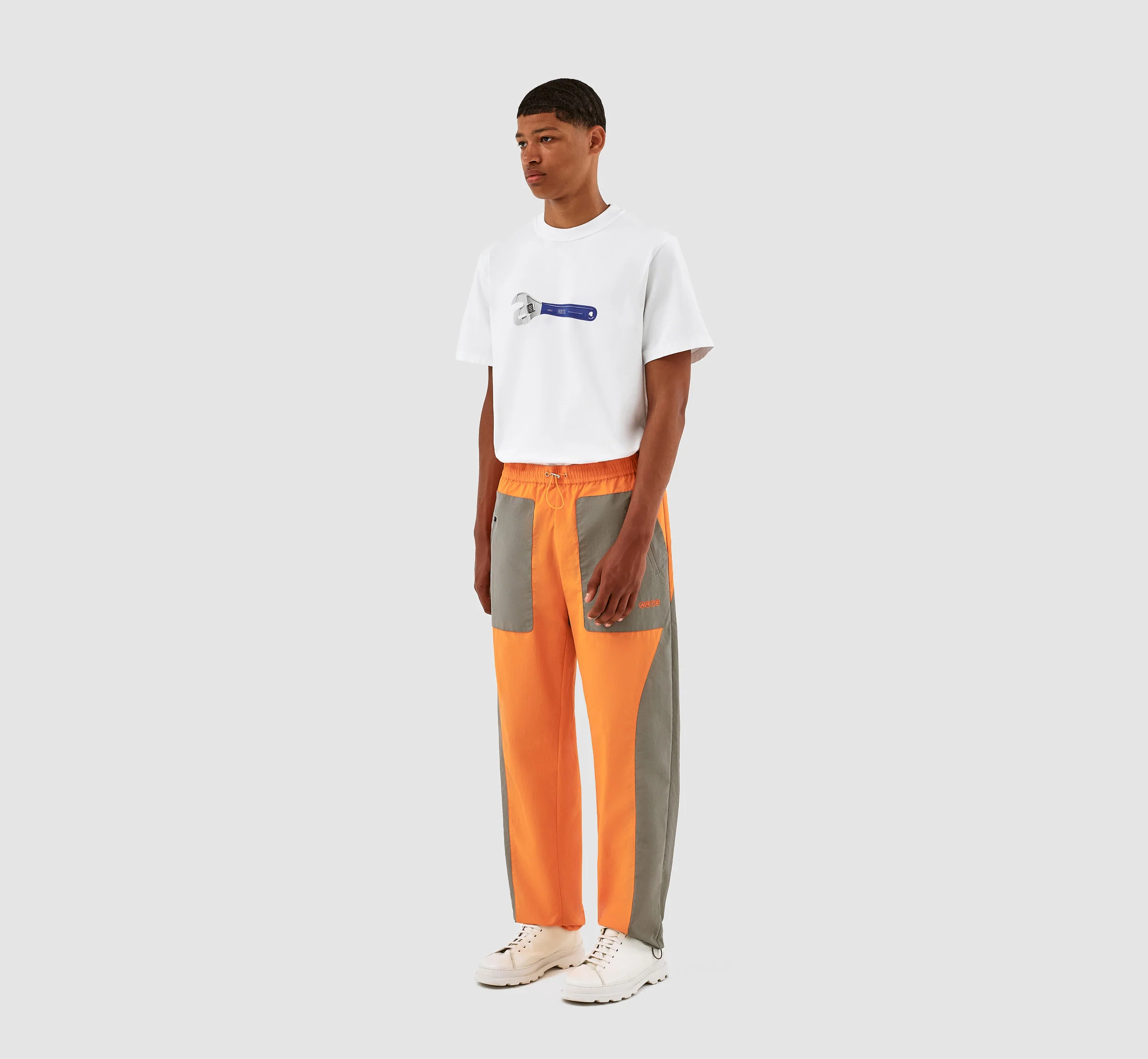 Pantalon Jeff - Orange/Gris - Image 6