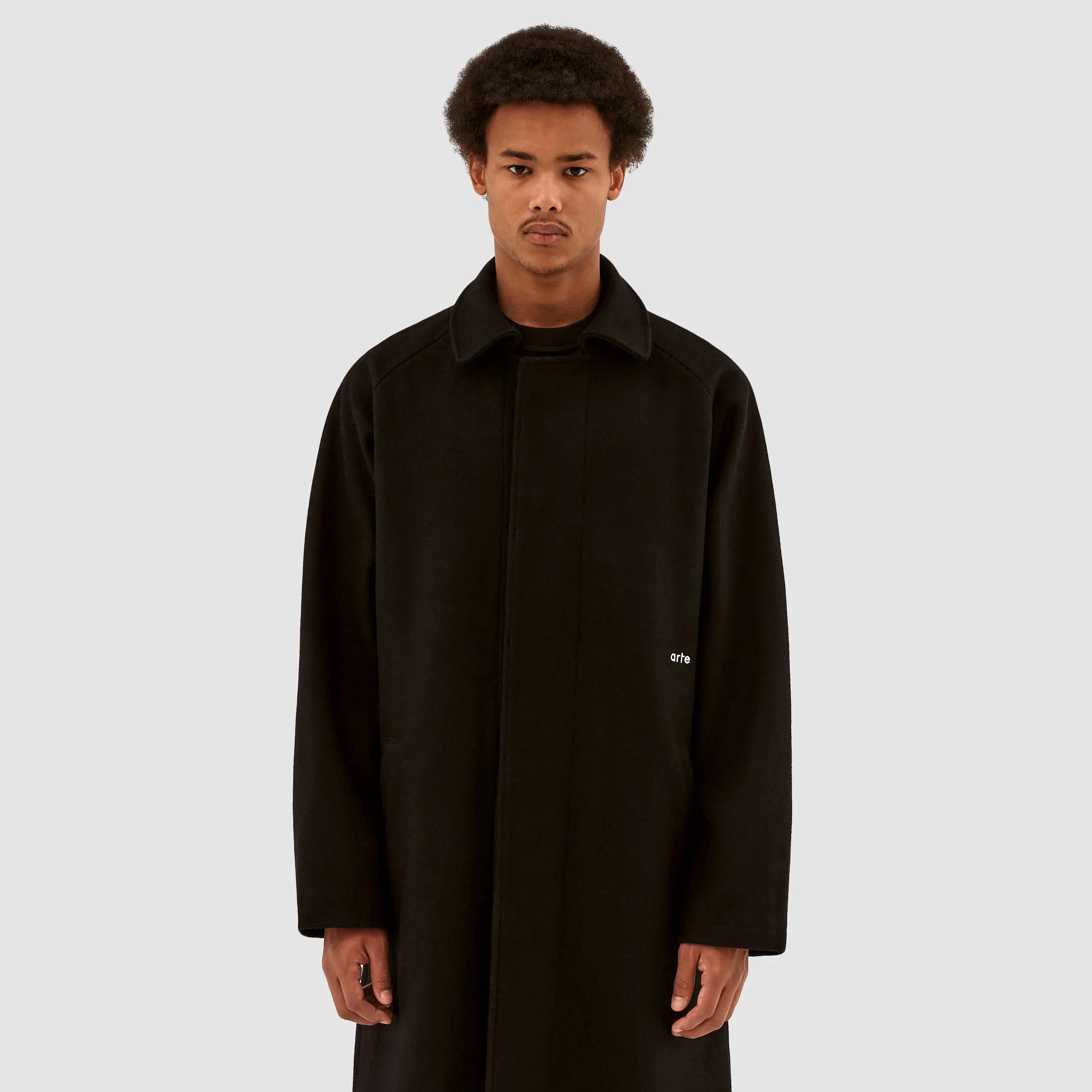Manteau en laine Jesse - Noir