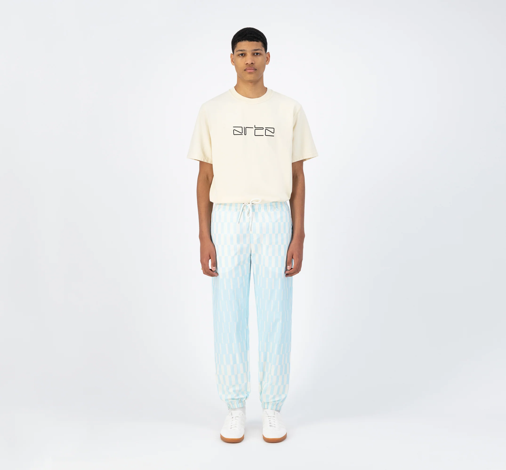 Pantalon Jo - Bleu clair/crème - Image 4