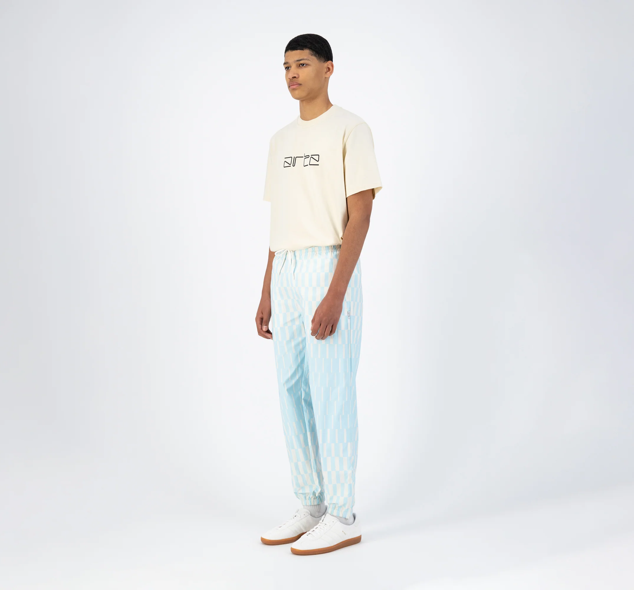 Pantalon Jo - Bleu clair/crème - Image 5