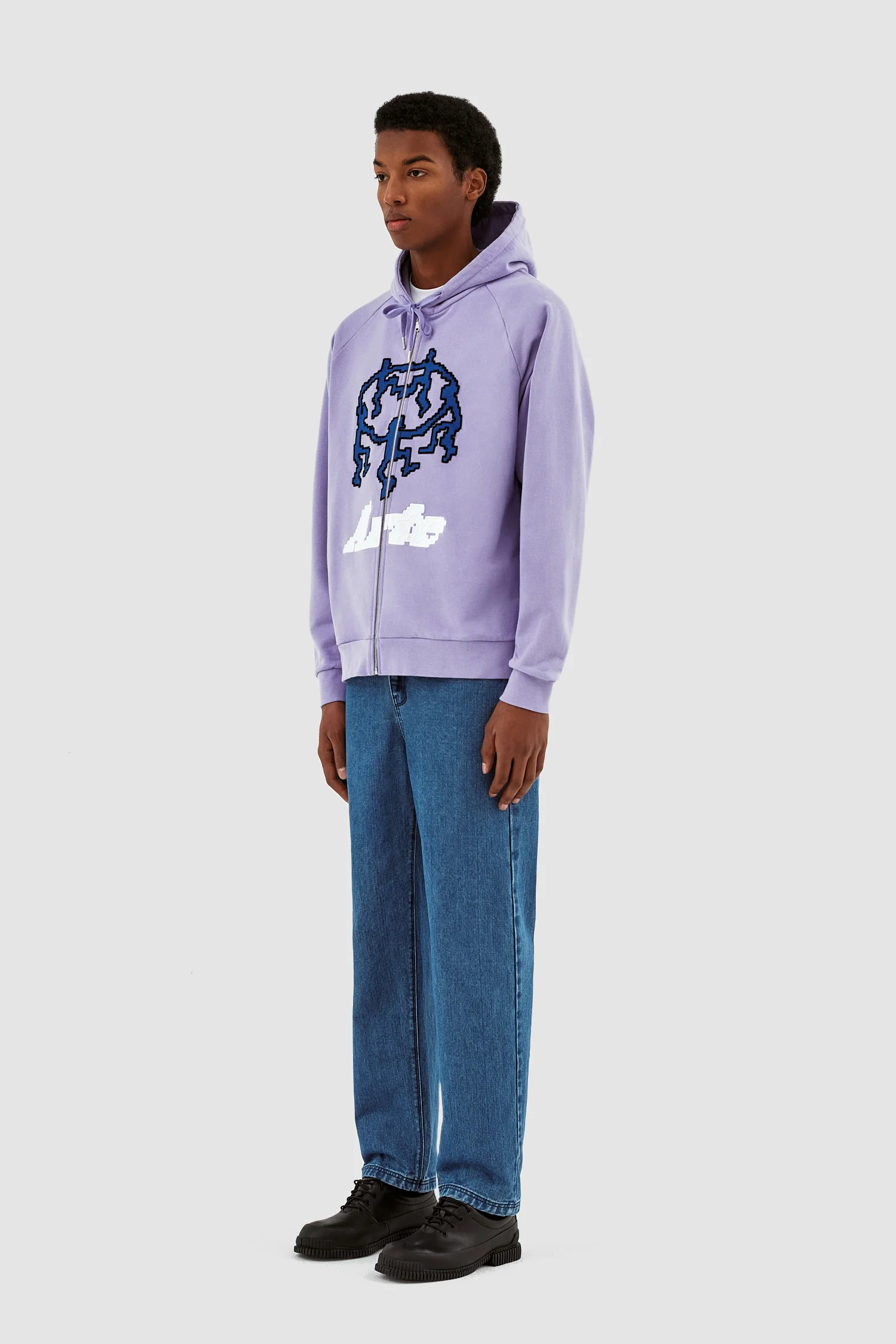 Joe Pixel Dancer Zip Hoodie - Lilas - Image 5