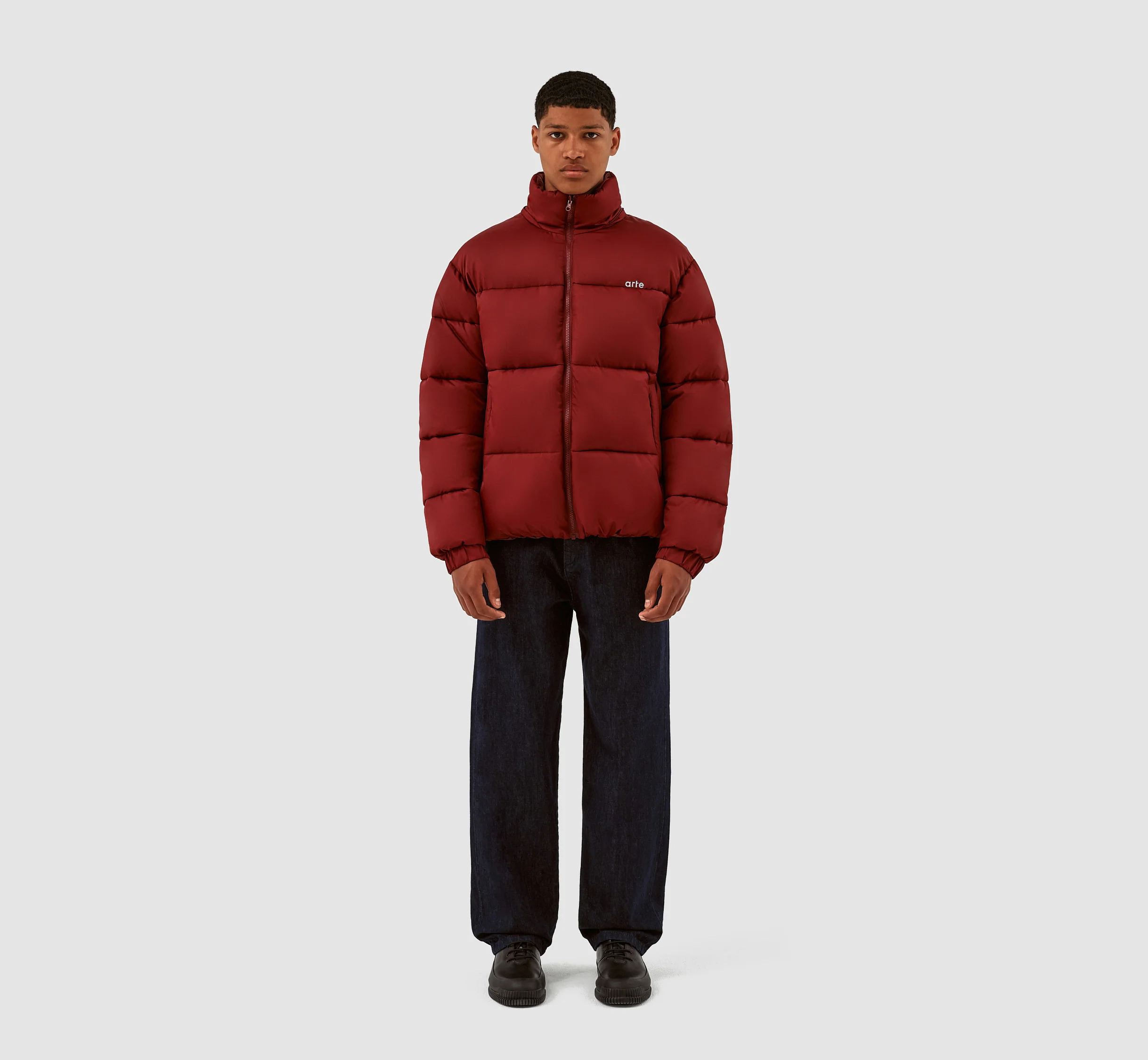 Joey Puffer Jacket - Bordeaux - Image 6