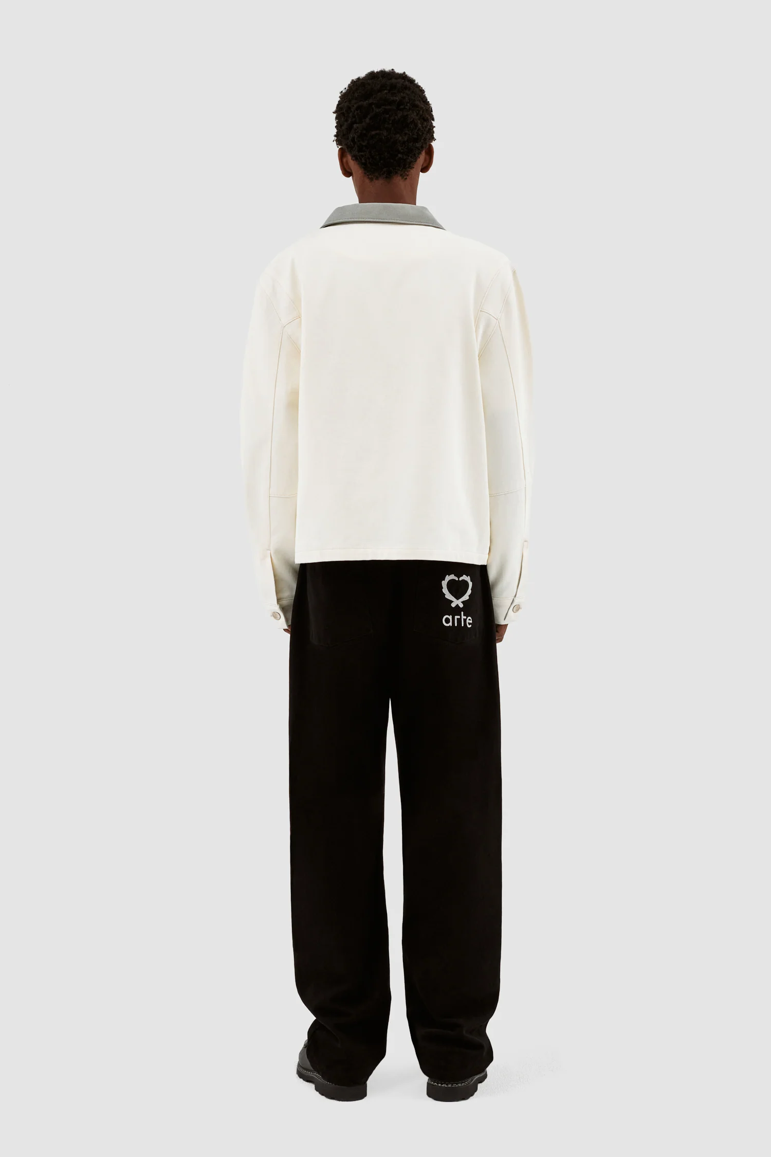 John Contrast Jacket - Crème/Gris - Image 6