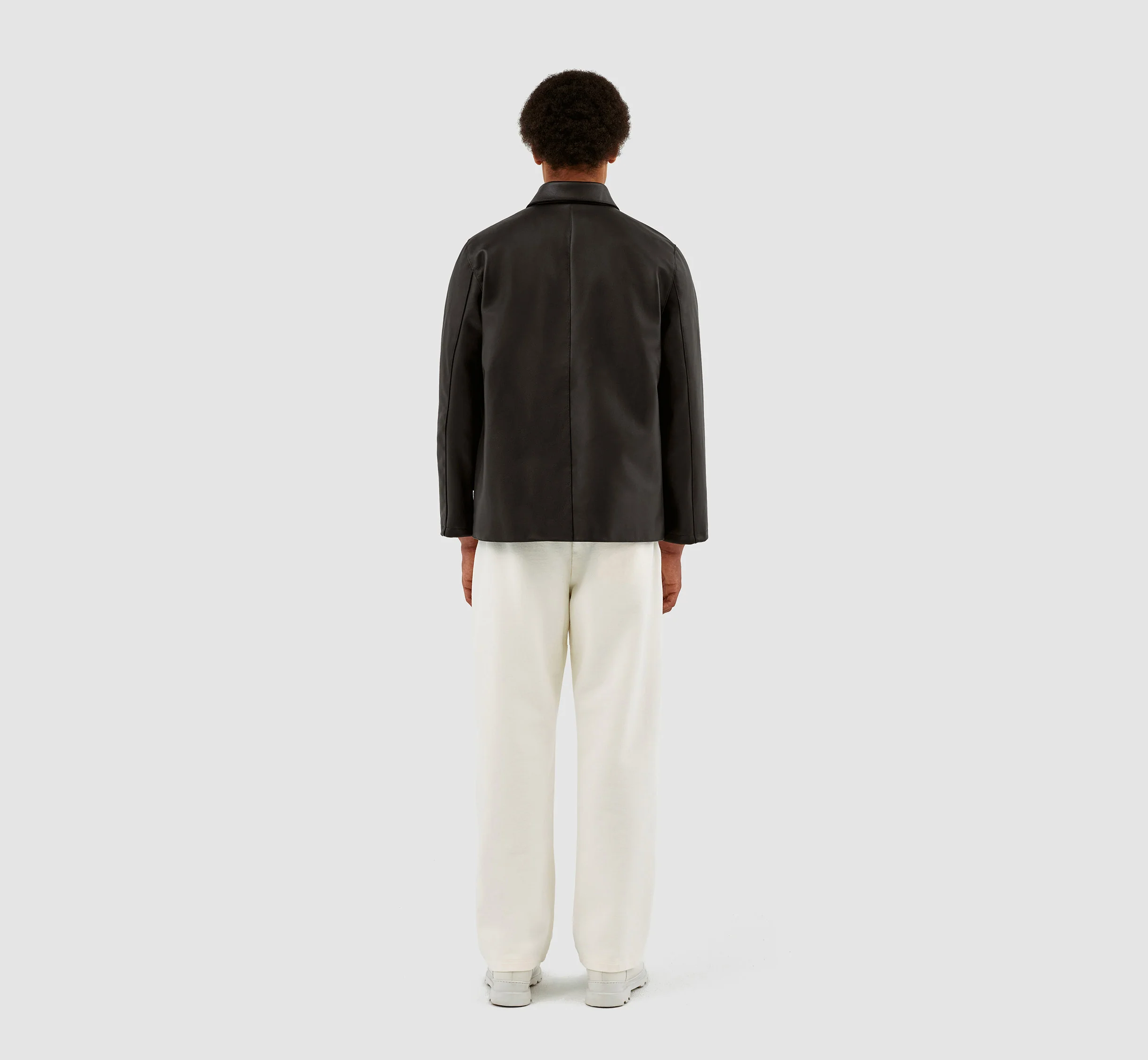 John Leather Jacket - Noir - Image 7